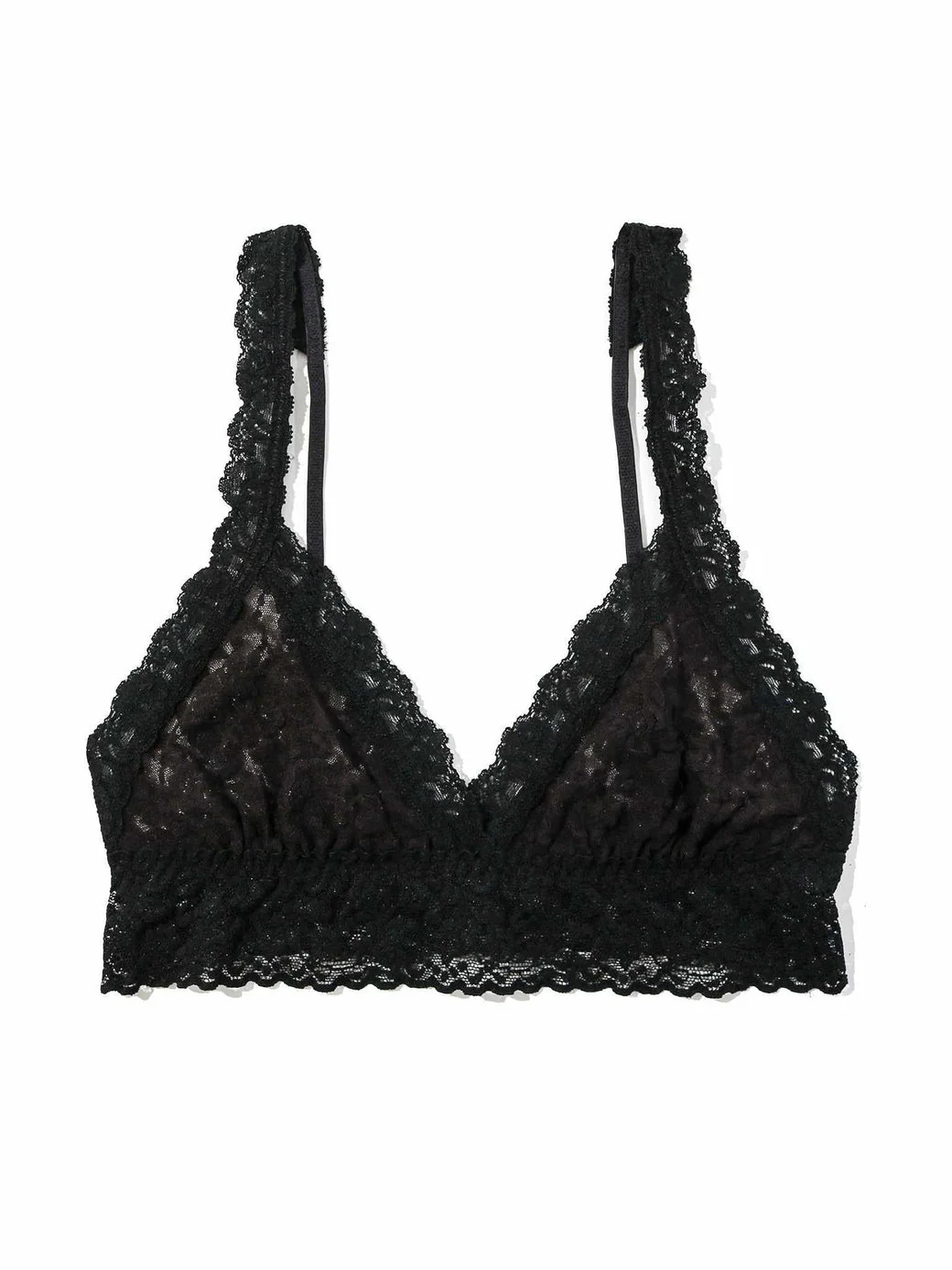 Signature Lace Crossover Bralette | Black - Image 2