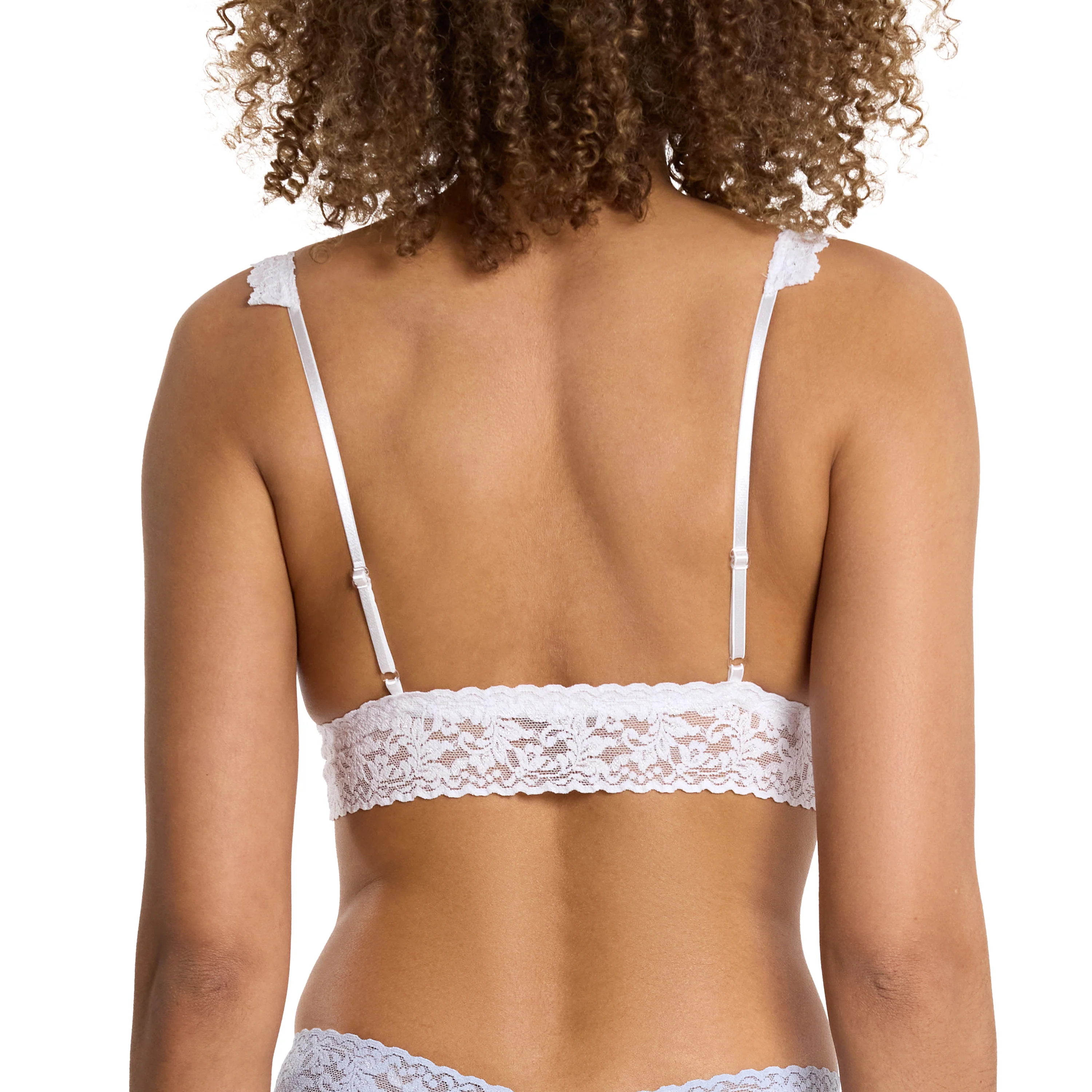 Signature Lace Crossover Bralette | White - Image 10