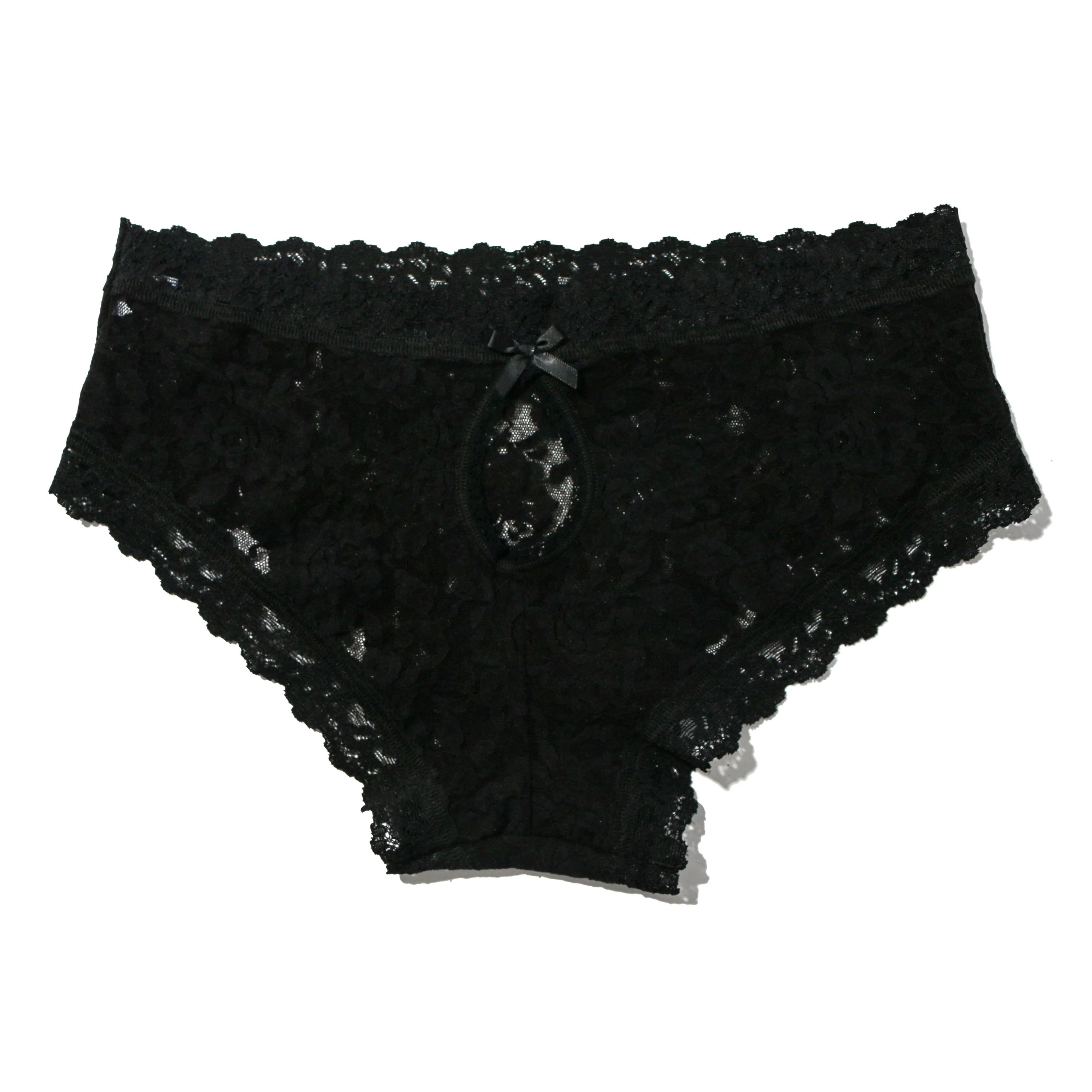 Signature Lace Keyhole Cheeky | Black - Image 2