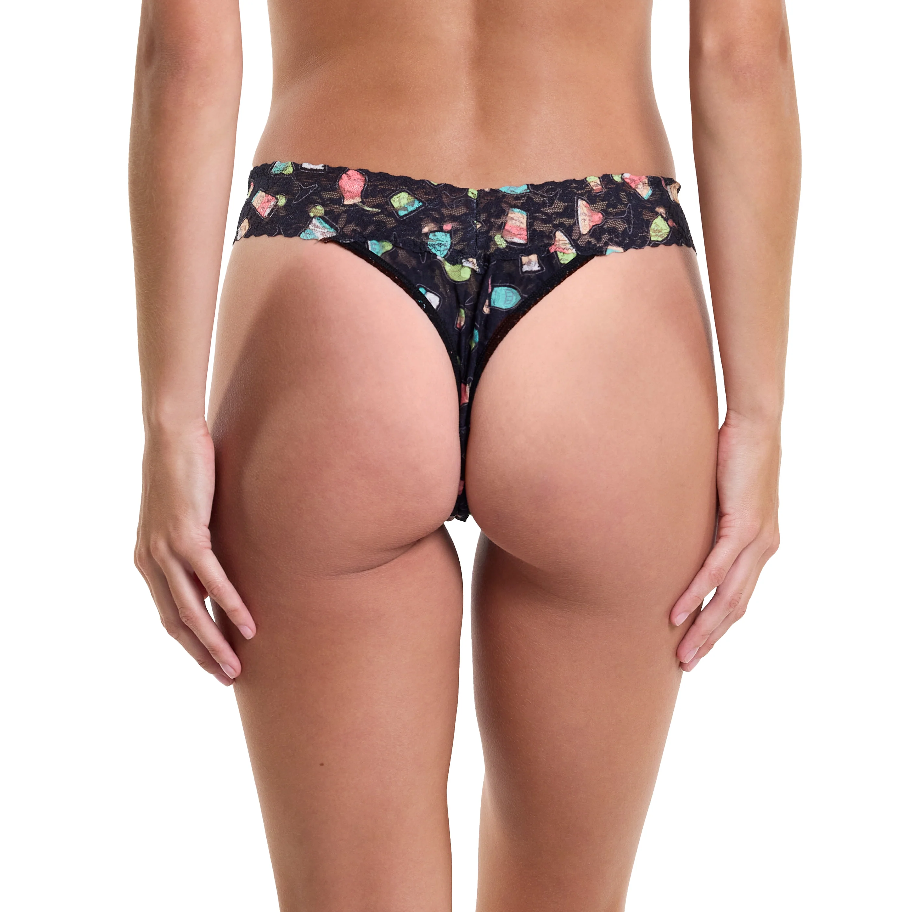 Signature Lace Original Rise Thong & Saxx Boxer Brief | Happy Hour (Black) - Image 2