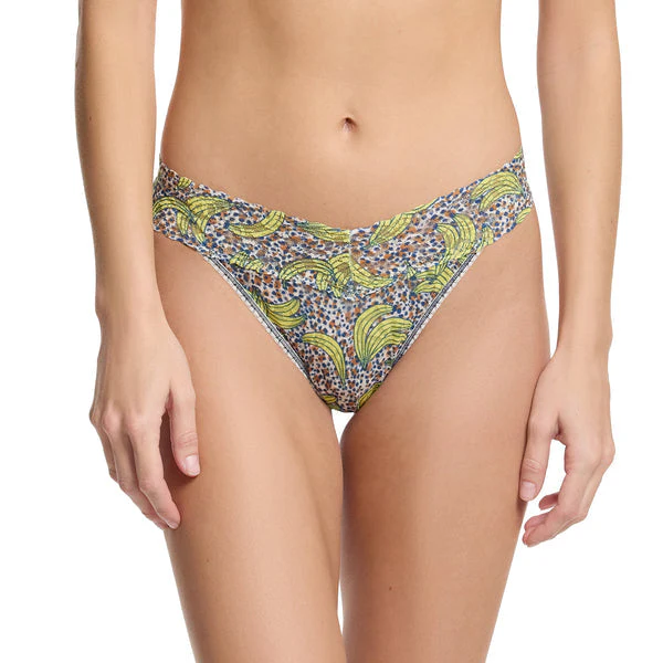Signature Lace Original Rise Thong | Pick Me (Beige) - Image 2