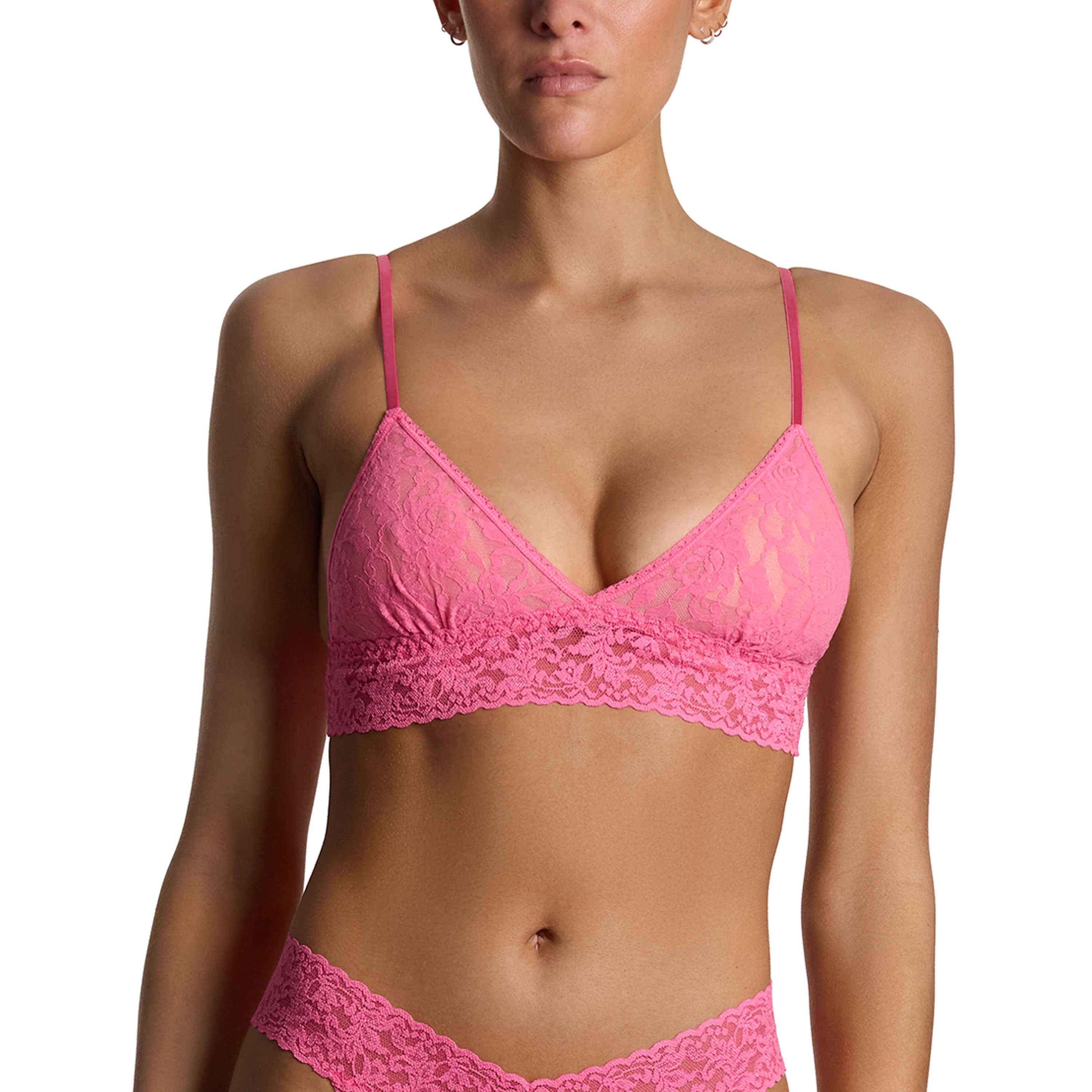 Signature Lace Padded Bralette | Amused (Pink) - Image 4