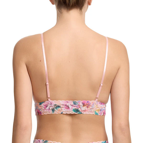 Signature Lace Padded Bralette | Buy Myself Flowers (Peach) - Image 3