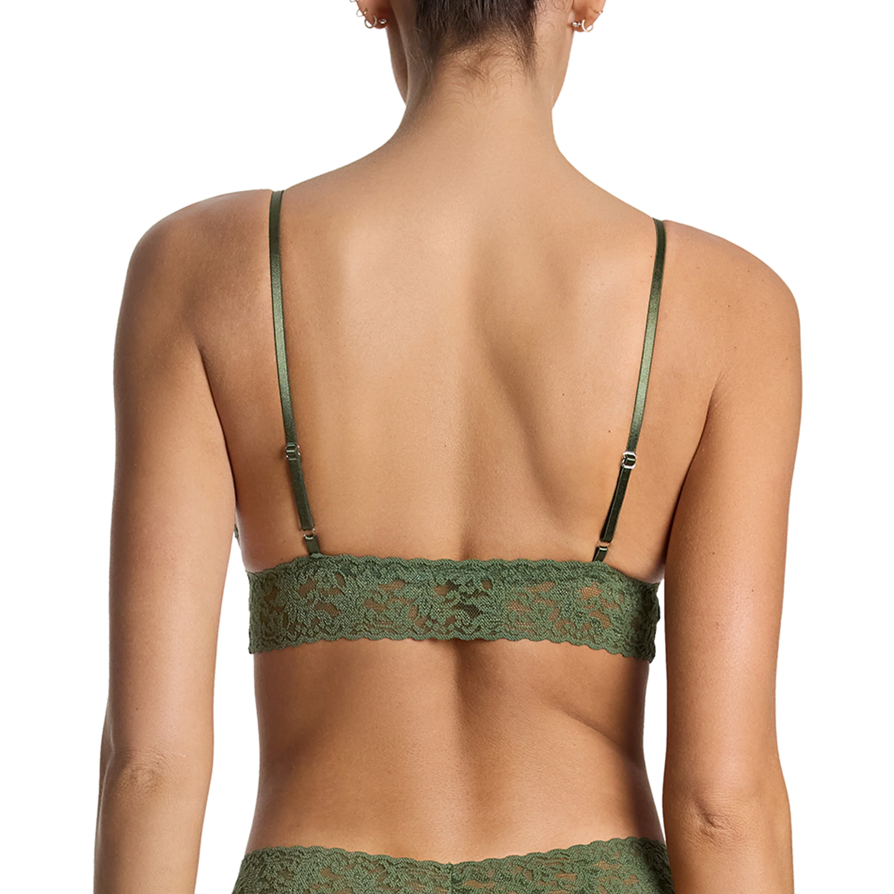 Signature Lace Padded Bralette | Herb Green - Image 12