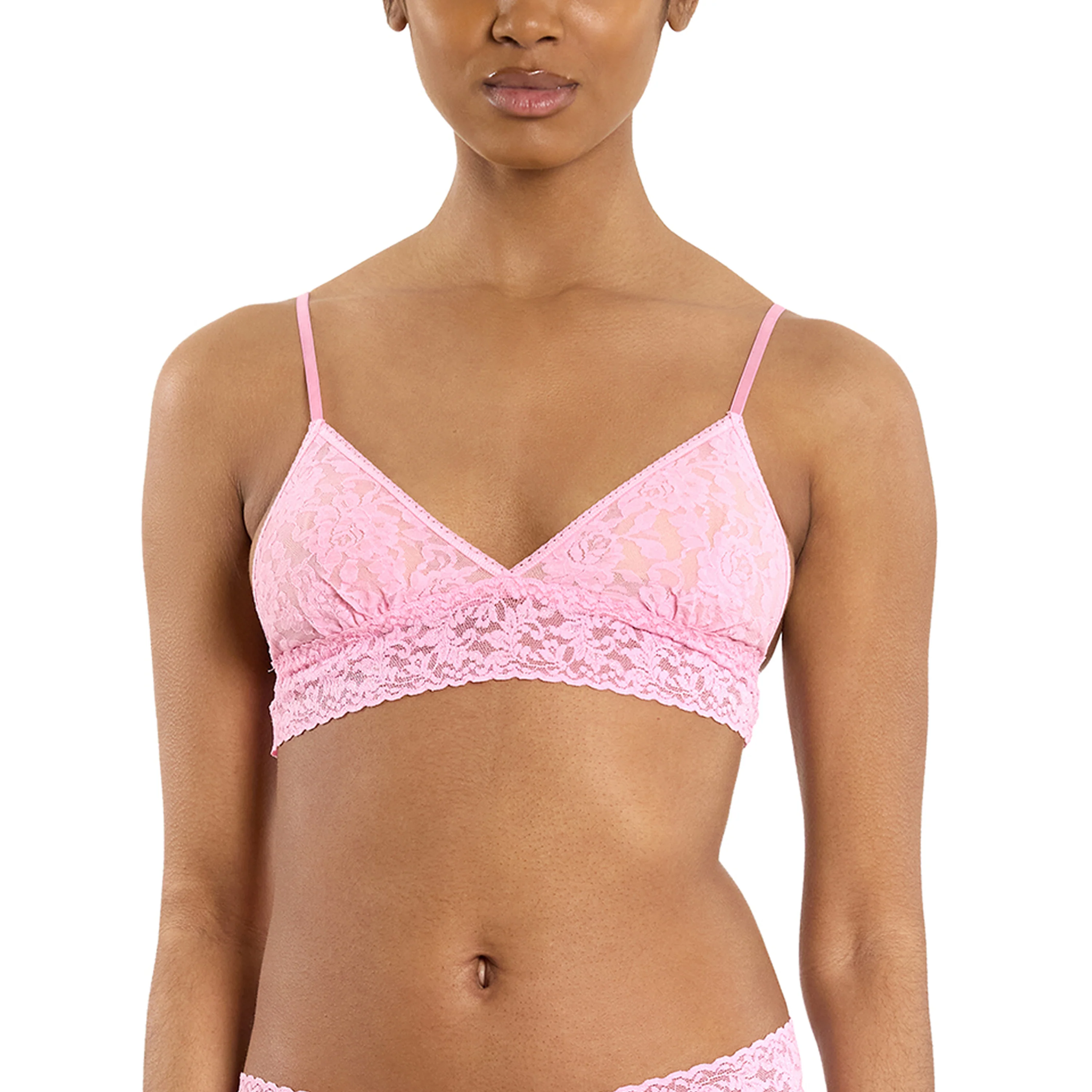 Signature Lace Padded Bralette | Strawberry Lemonade (Pink) - Image 10