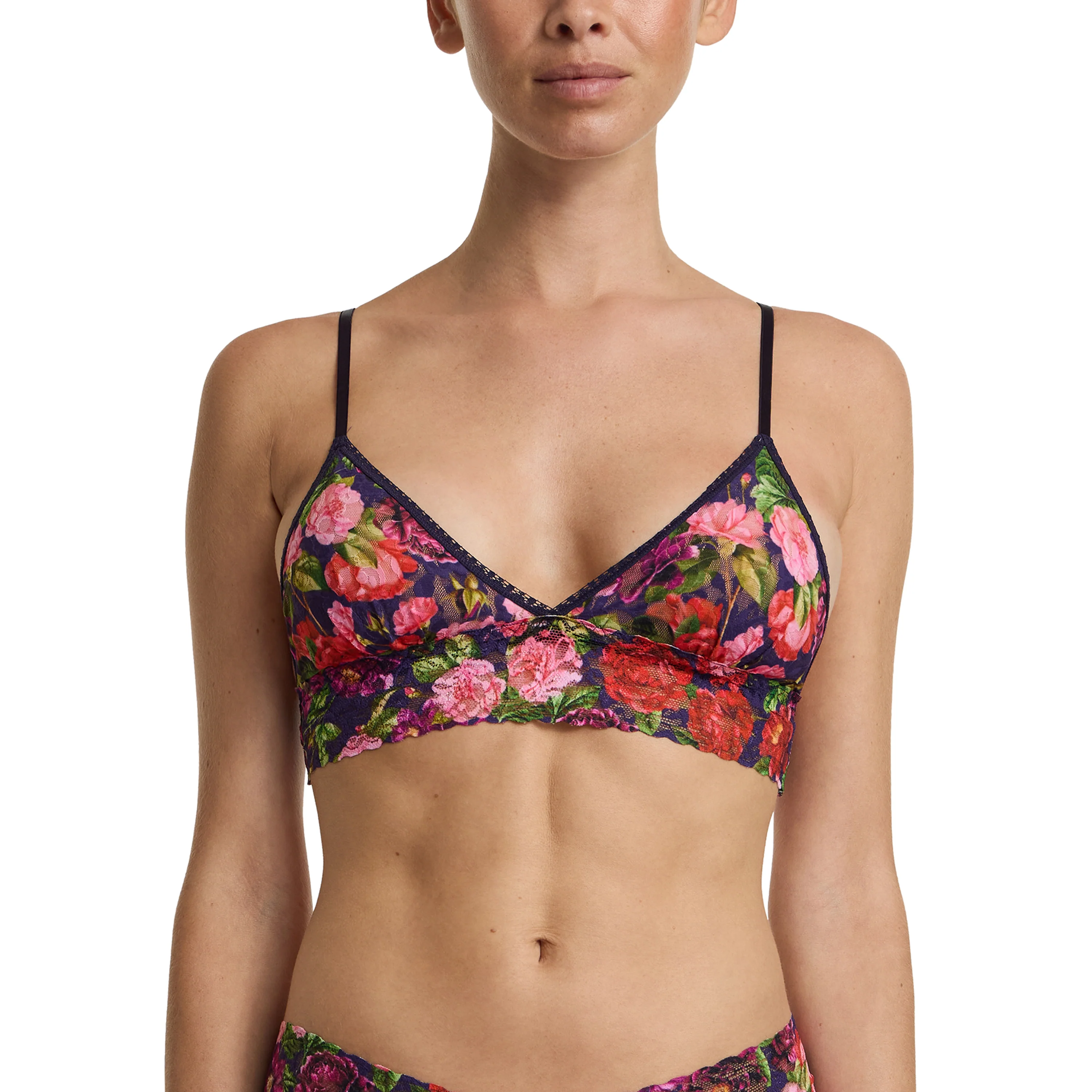 Signature Lace Padded Bralette | Winters Tale (Navy) - Image 3