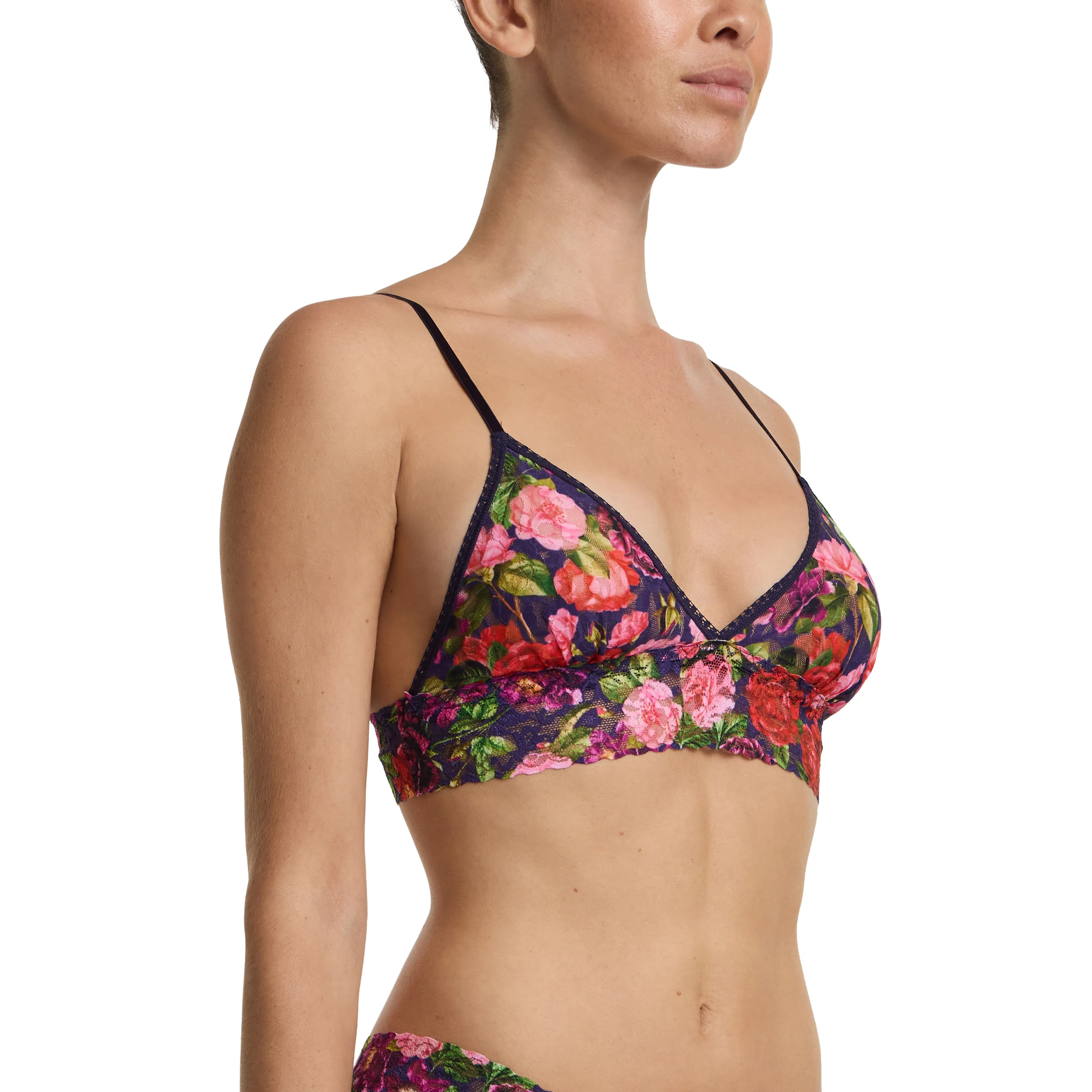 Signature Lace Padded Bralette | Winters Tale (Navy) - Image 4