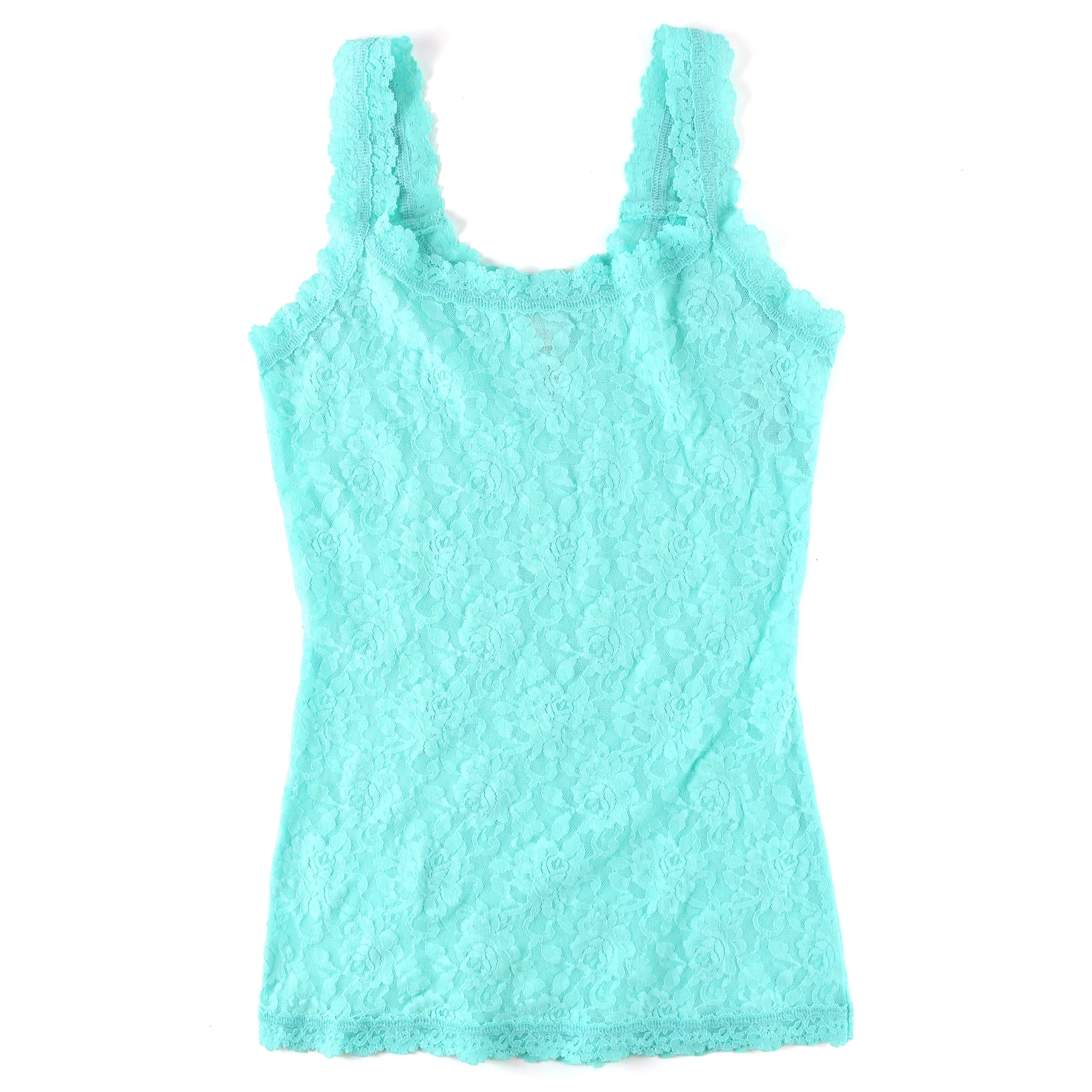 Signature Lace Unlined Camisole | Bright Aqua Blue - Image 2