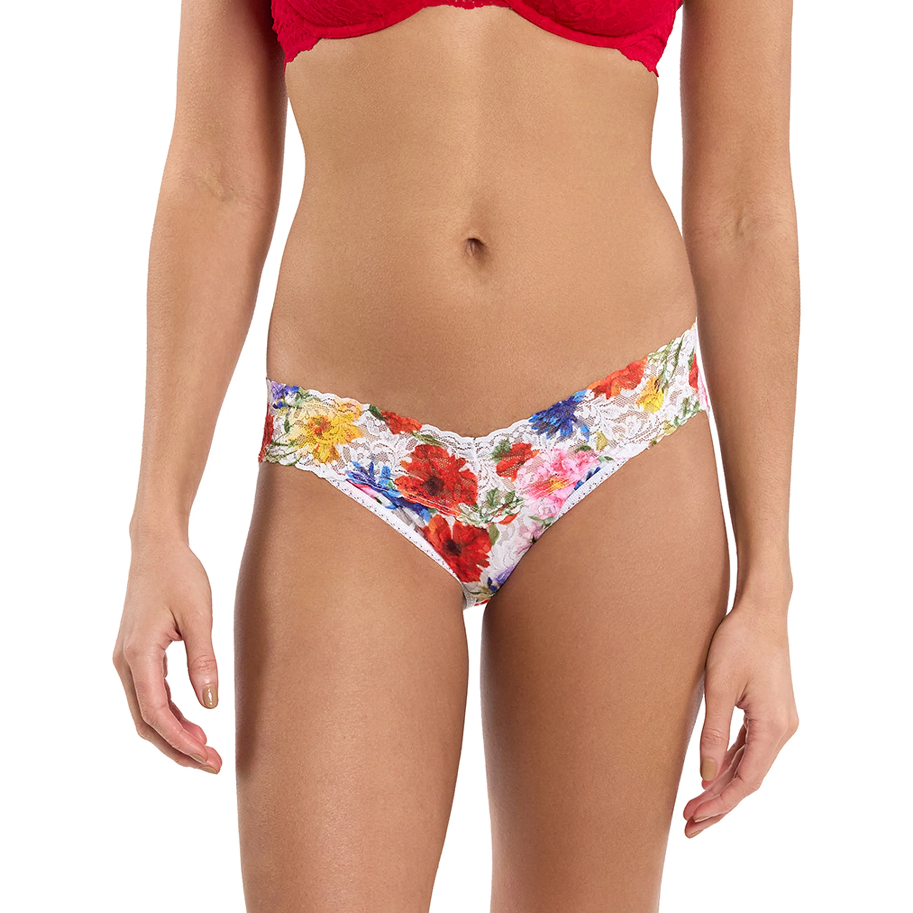 Signature Lace V-Kini | Meadow Mix (White) - Image 2