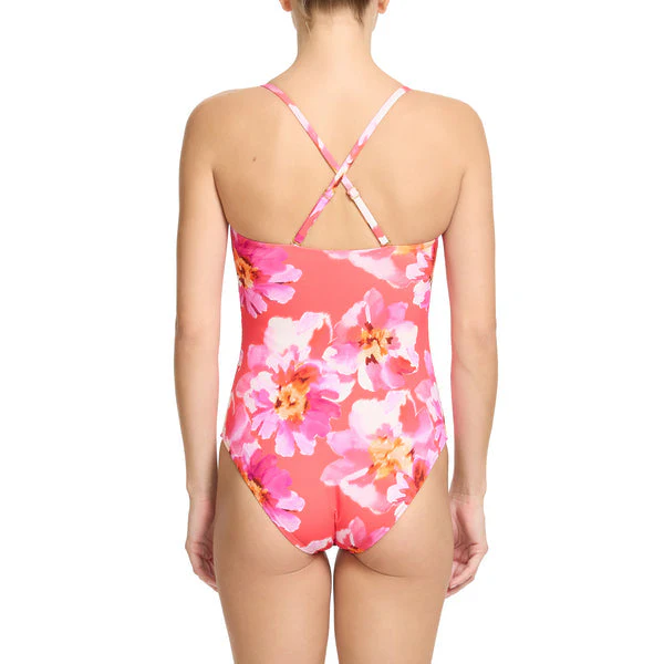 Swim Bandeau One Piece | Out Of Office (Pink) - Image 3