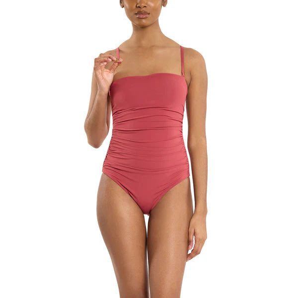 Swim Bandeau One Piece | Sunbaked (Red) - Image 3