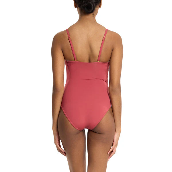 Swim Bandeau One Piece | Sunbaked (Red) - Image 4
