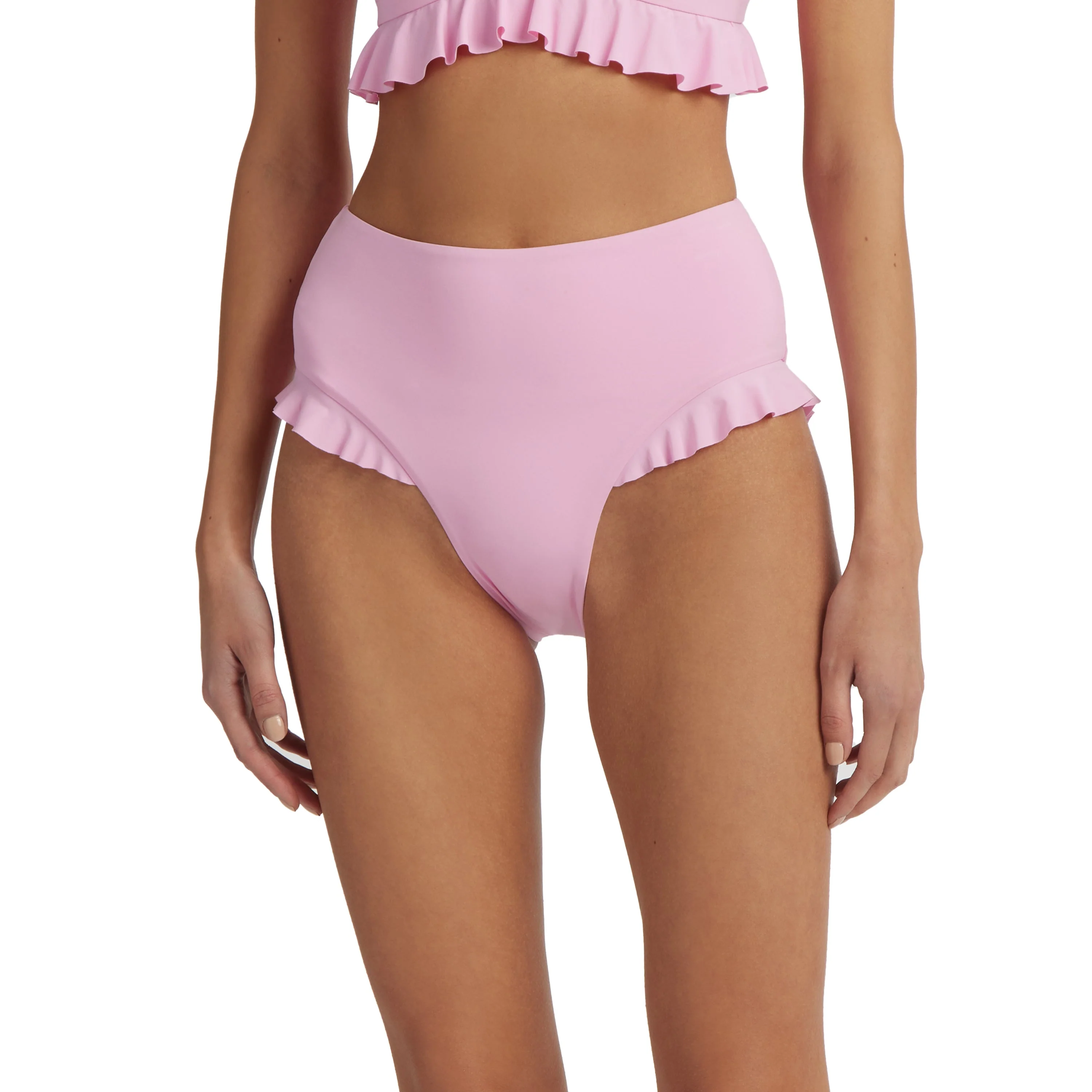 Swim Ruffle Hi-Rise | Electric Rose - Image 2