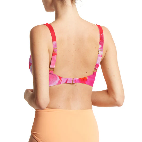 Swim Wrap Bikini Top | Out Of Office (Pink) - Image 3