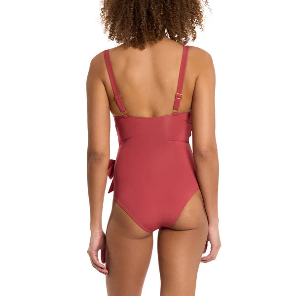 Swim Wrap One Piece | Sunbaked (Red) - Image 4