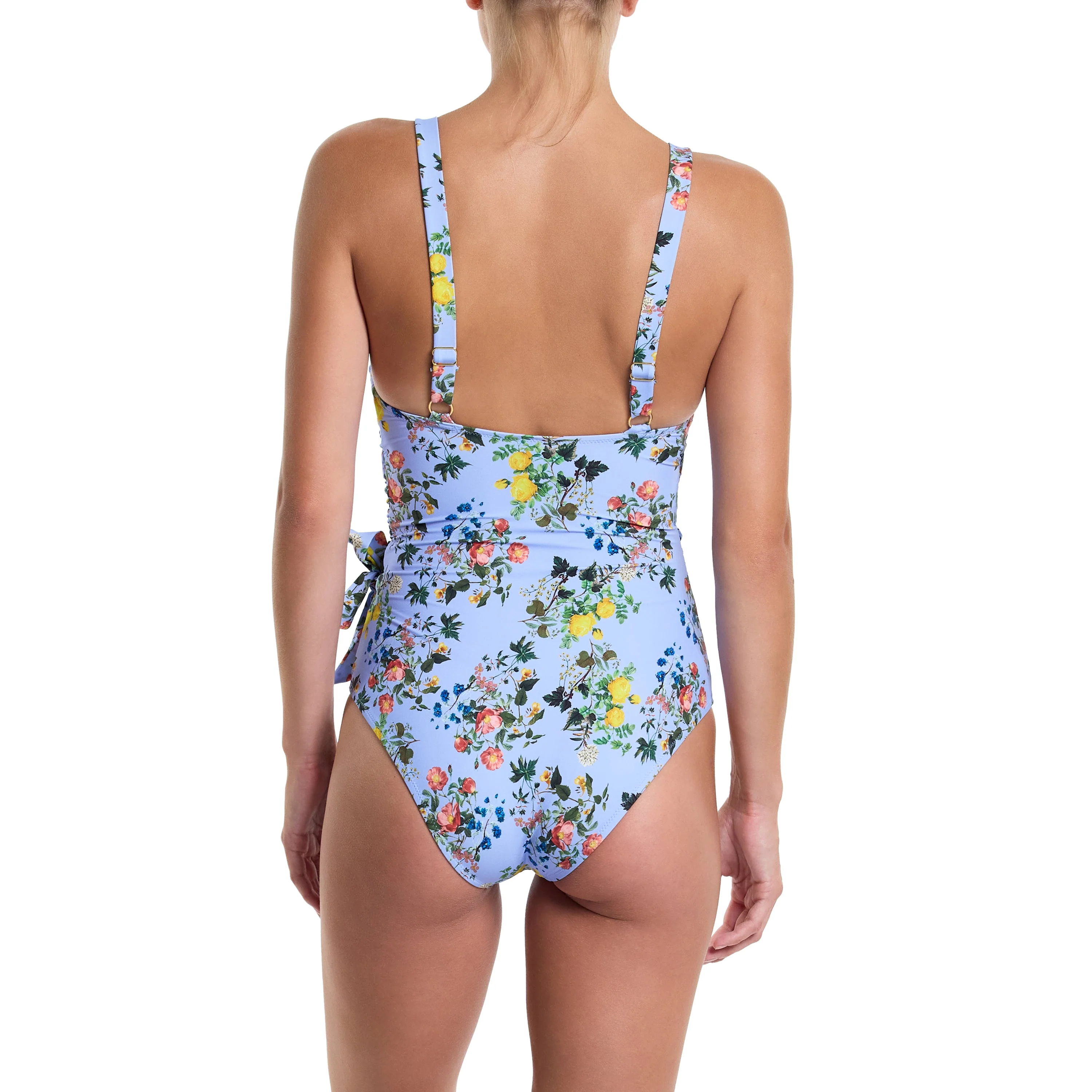 Swim Wrap One Piece | Thankful (Blue) - Image 5
