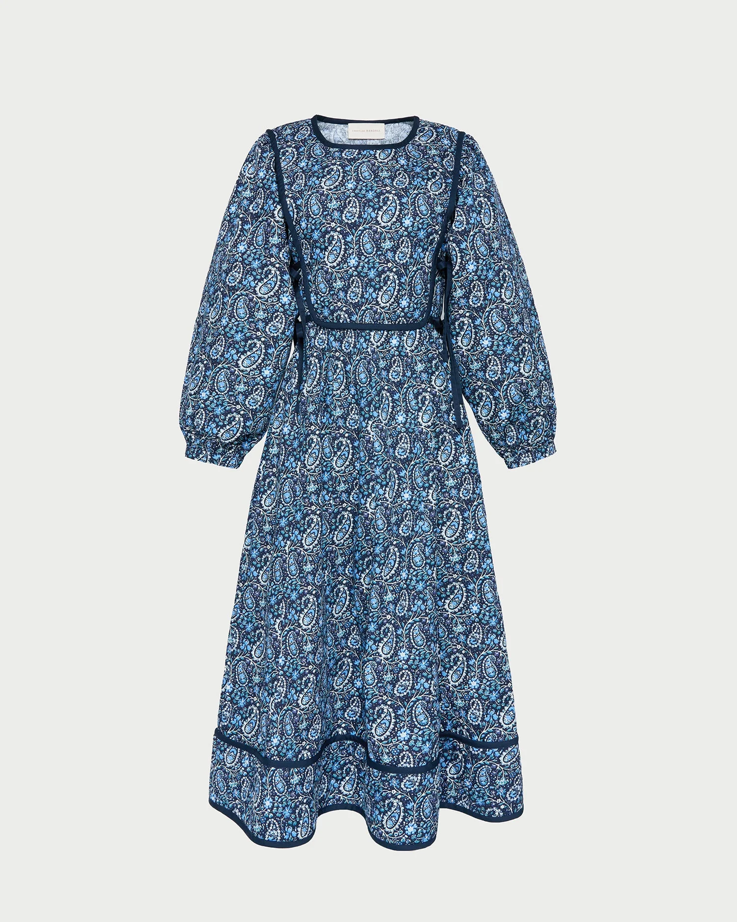 Ainsley Dress | Blue Paisley Floral - Image 2