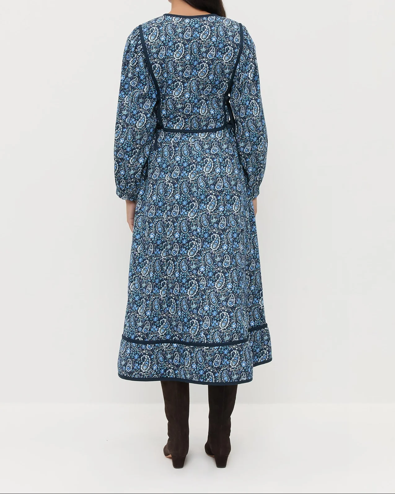 Ainsley Dress | Blue Paisley Floral - Image 3
