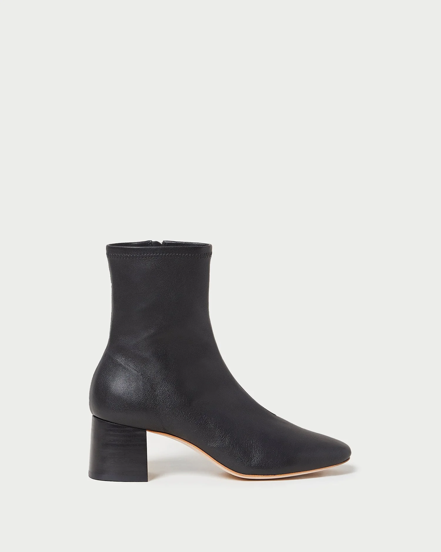 Alec Mid-Heel Stretch Bootie | Black