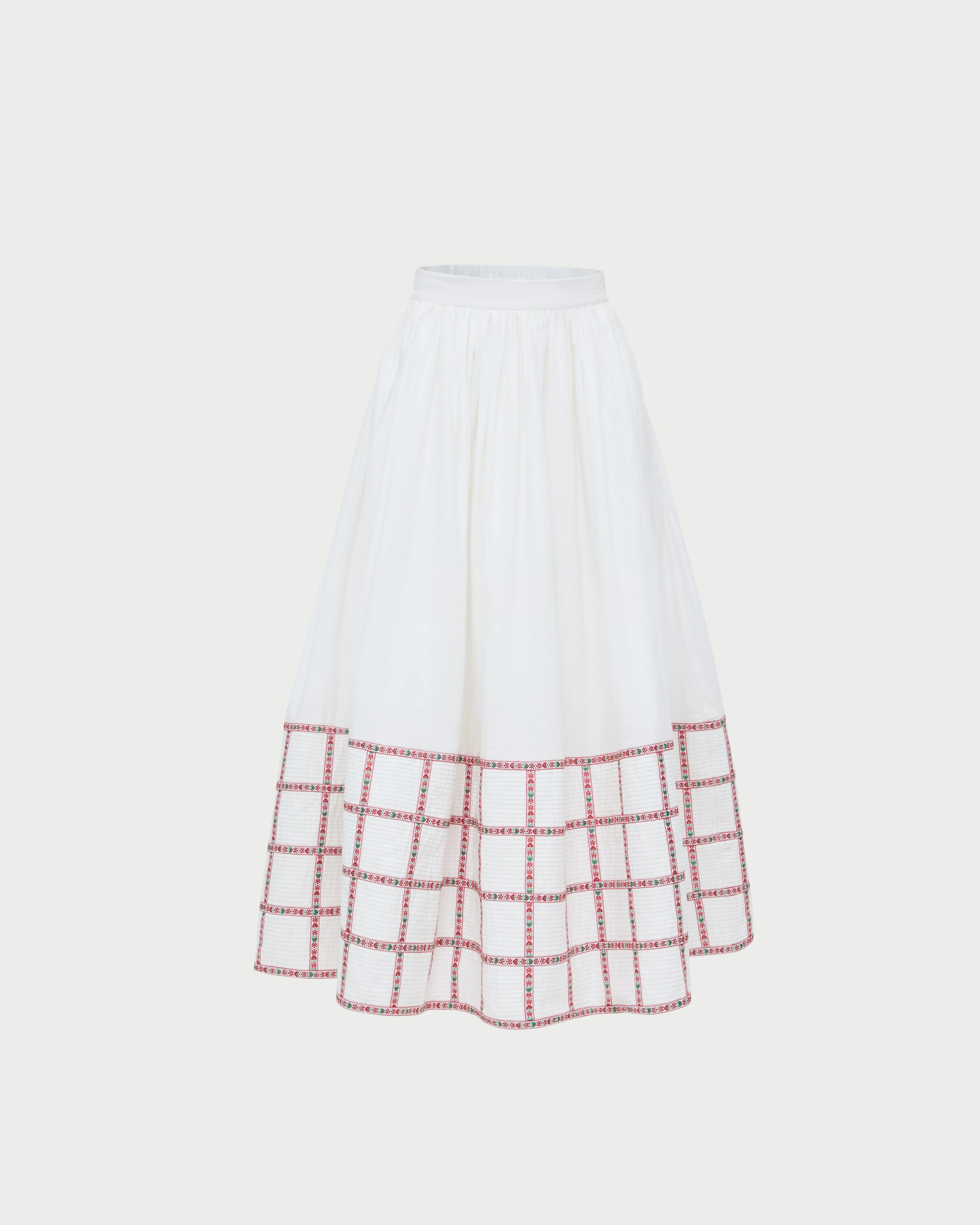 Appolonia Skirt | Cream/Red Ribbon - Image 2