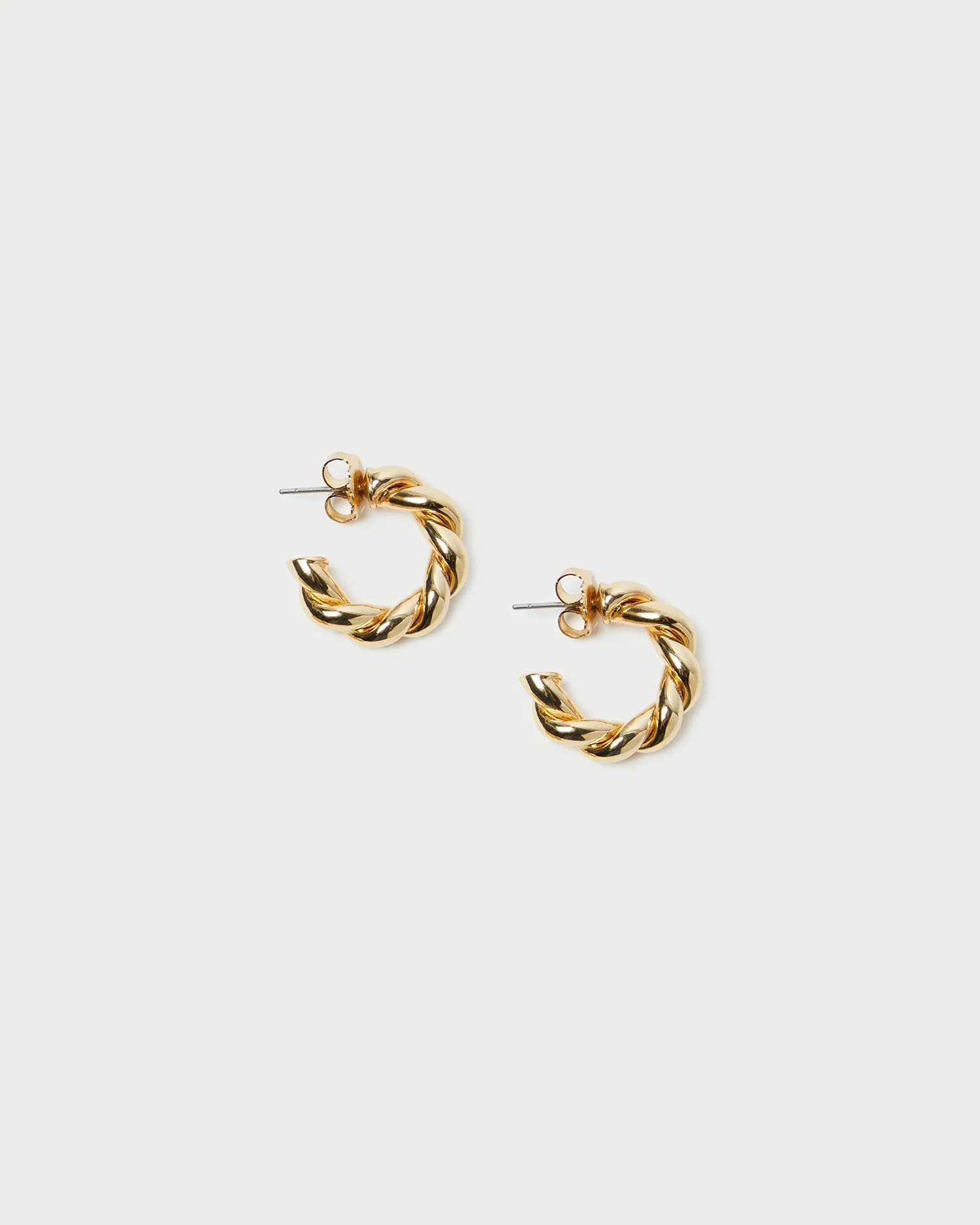 Atlas Twisted Hoop Earrings | Gold