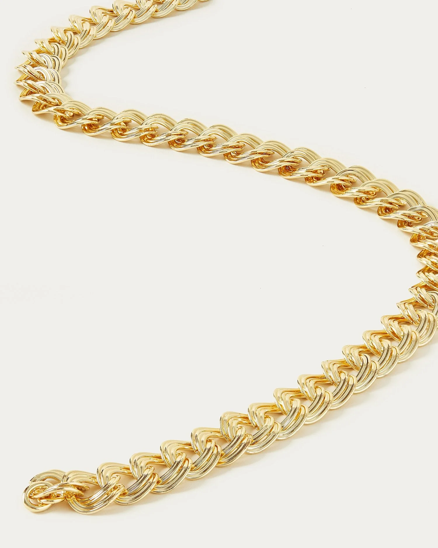 Aubrey Double Link Necklace | Gold - Image 3