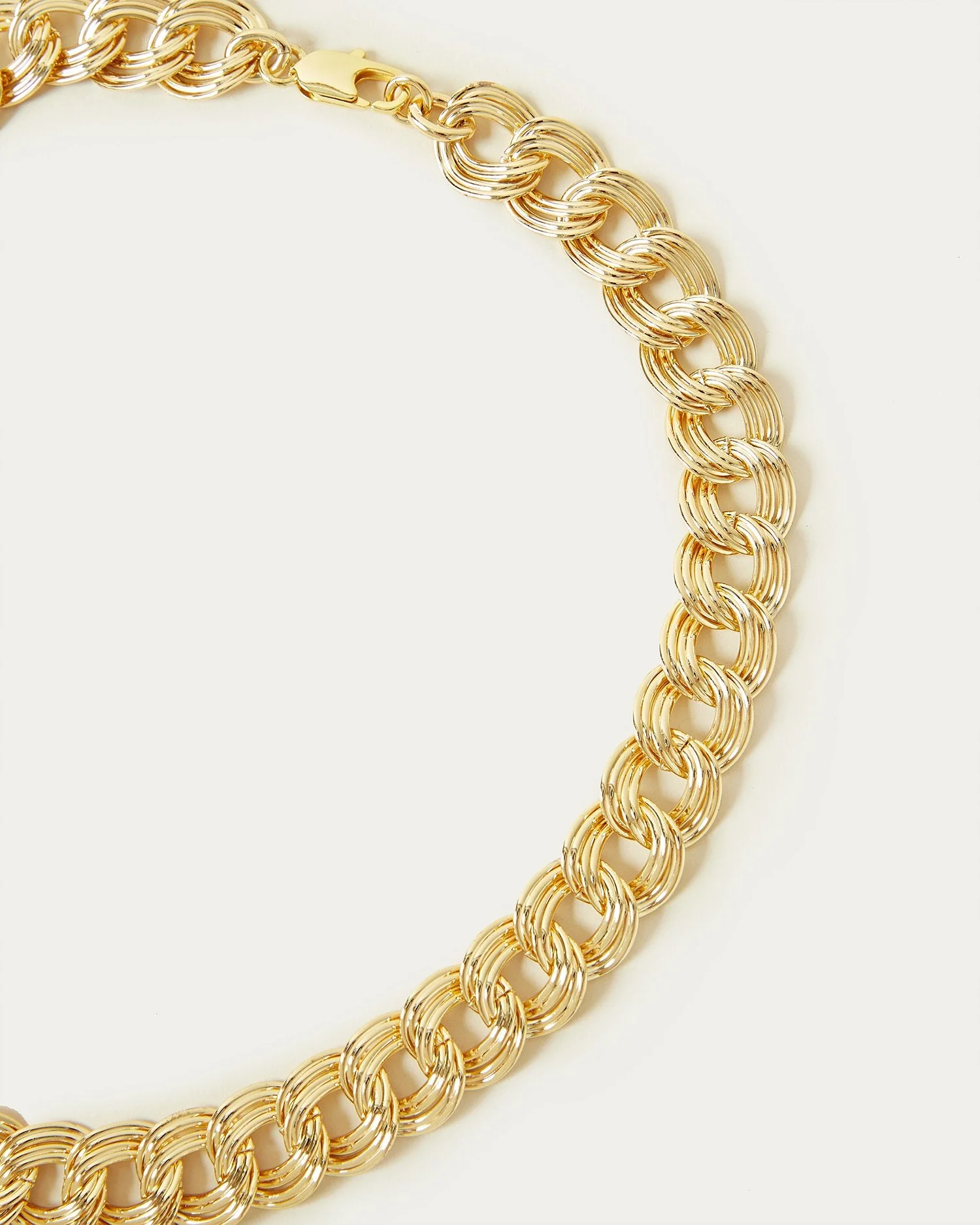 Aubrey Double Link Necklace | Gold - Image 4