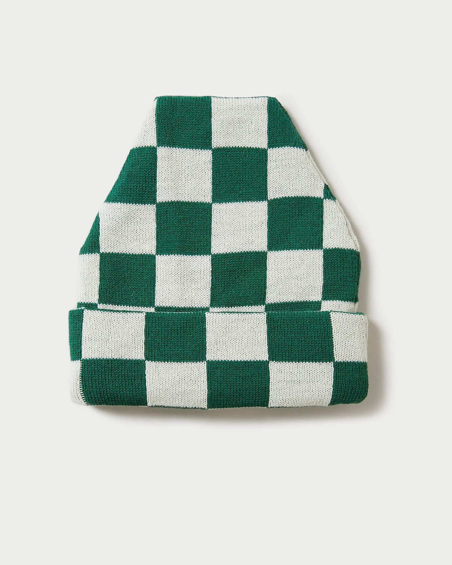 Bartlet Checker Knit Beanie | Forest/Cream