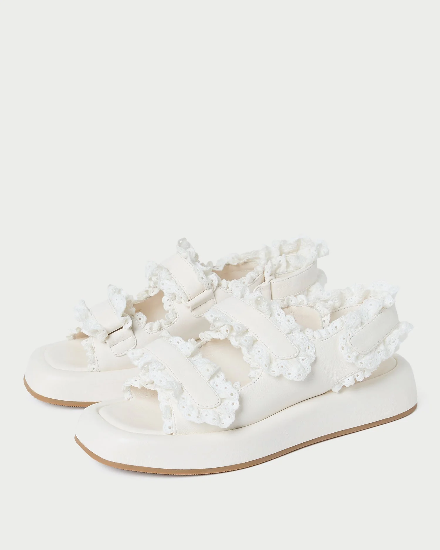 Blaise Leather Platform Sandal | White - Image 4