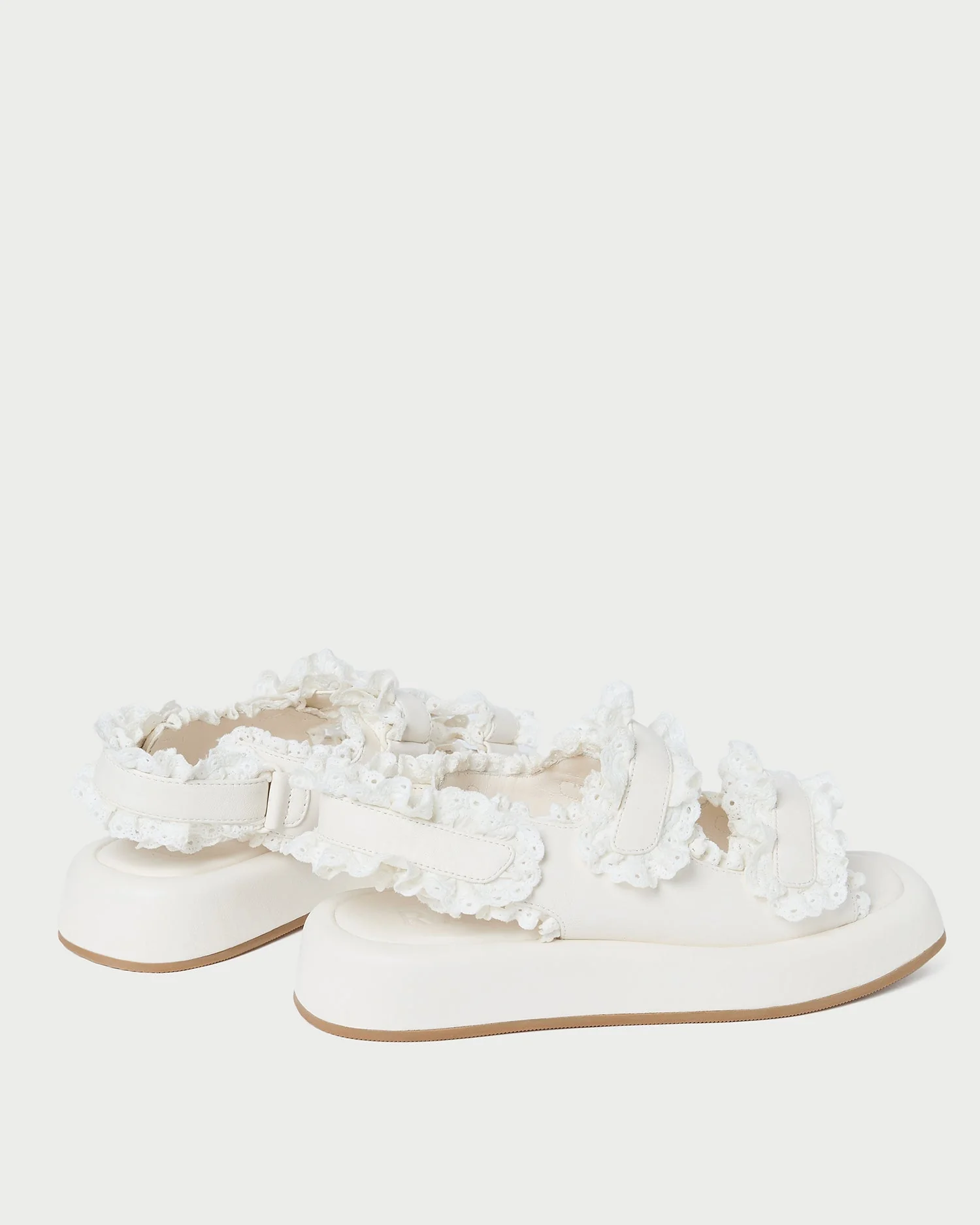 Blaise Leather Platform Sandal | White - Image 5