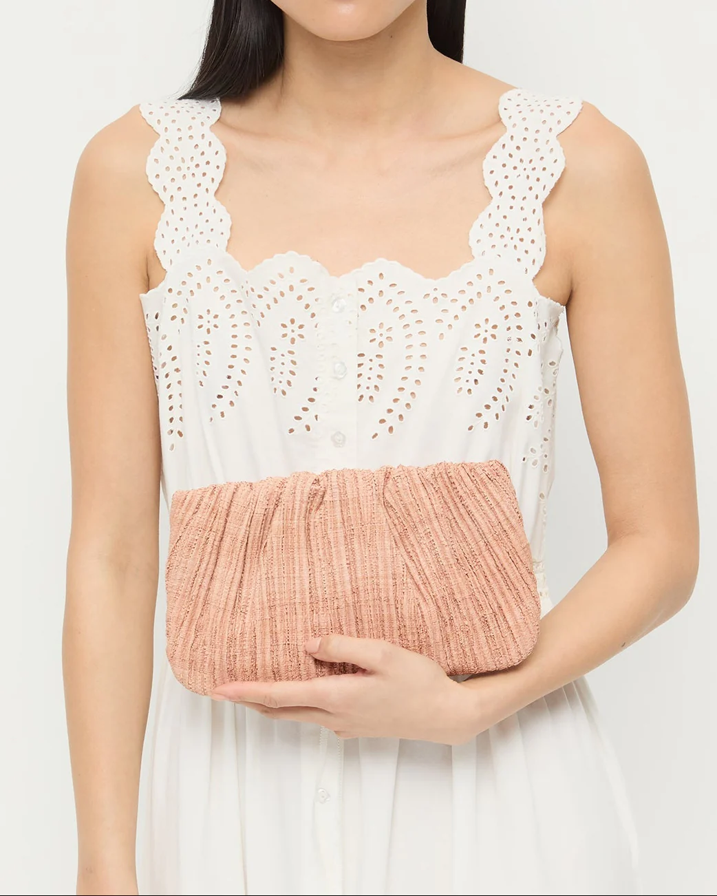 Brit Flat Pleated Clutch | Blush - Image 5