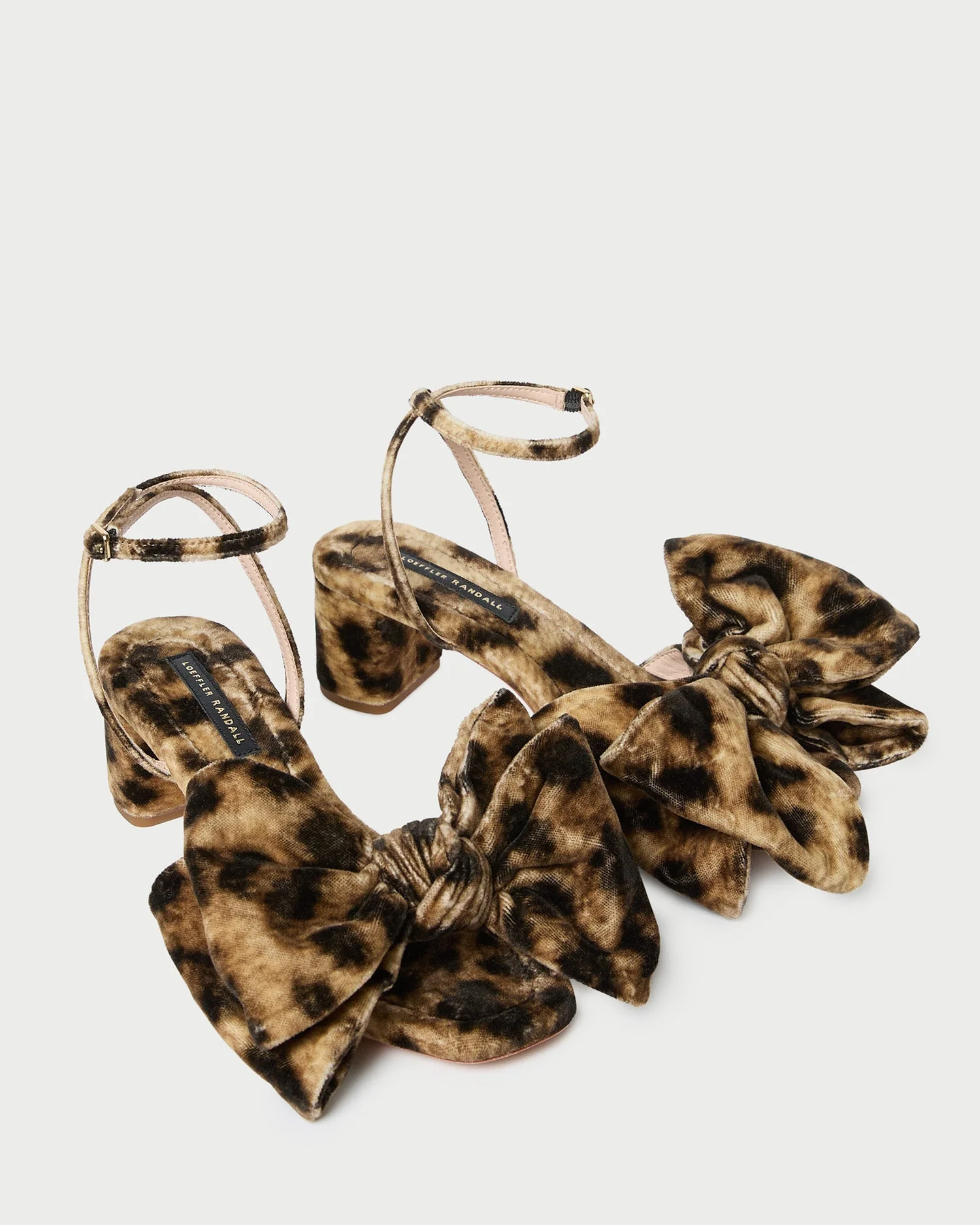 Carmen Velvet Bow Sandal | Leopard - Image 3