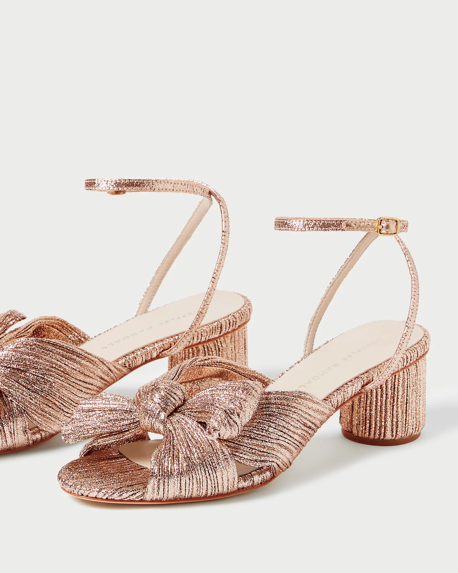Dahlia Pleated Bow Heel | Dune - Image 3