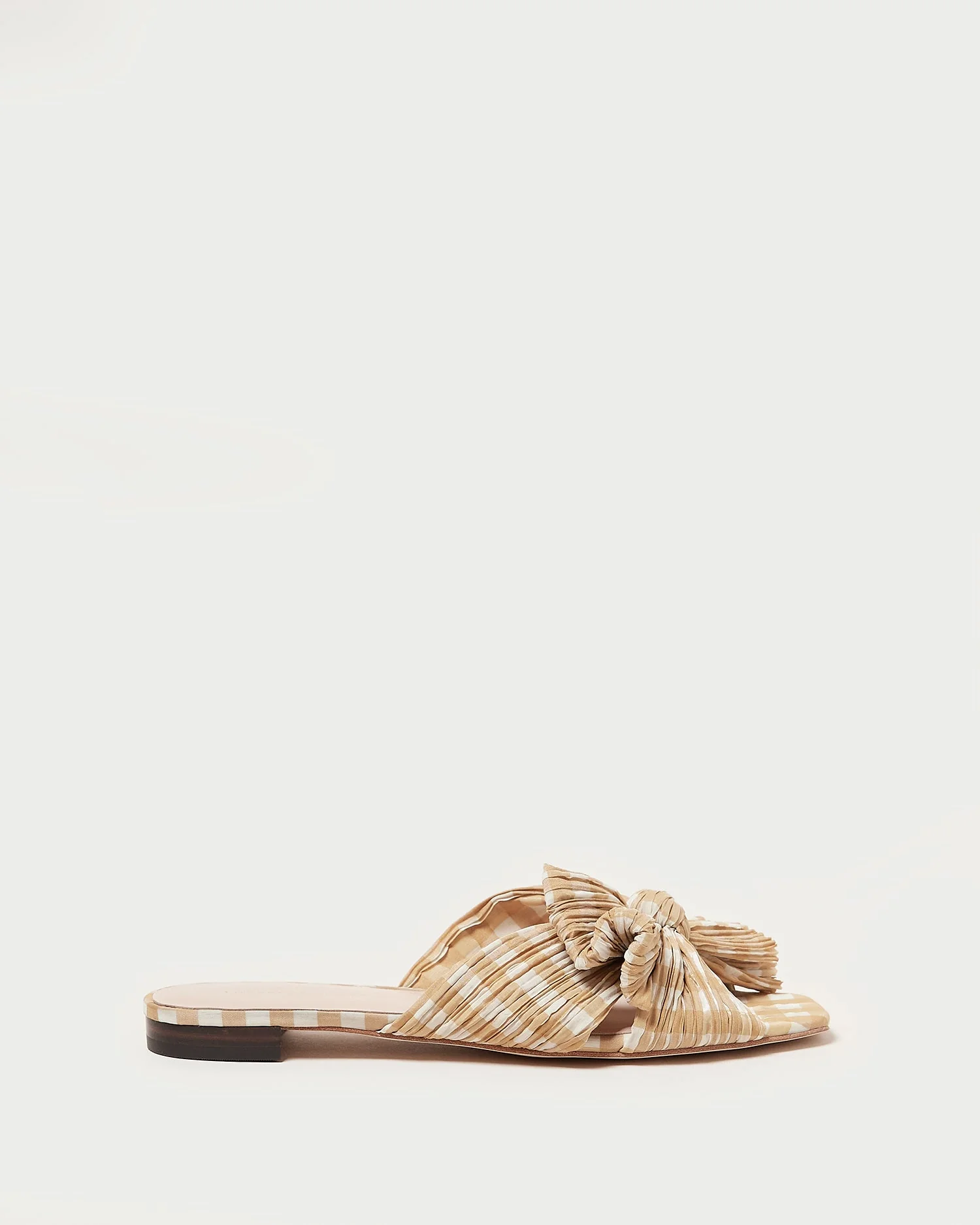 Daphne Bow Slide | Mustard Gingham - Image 2