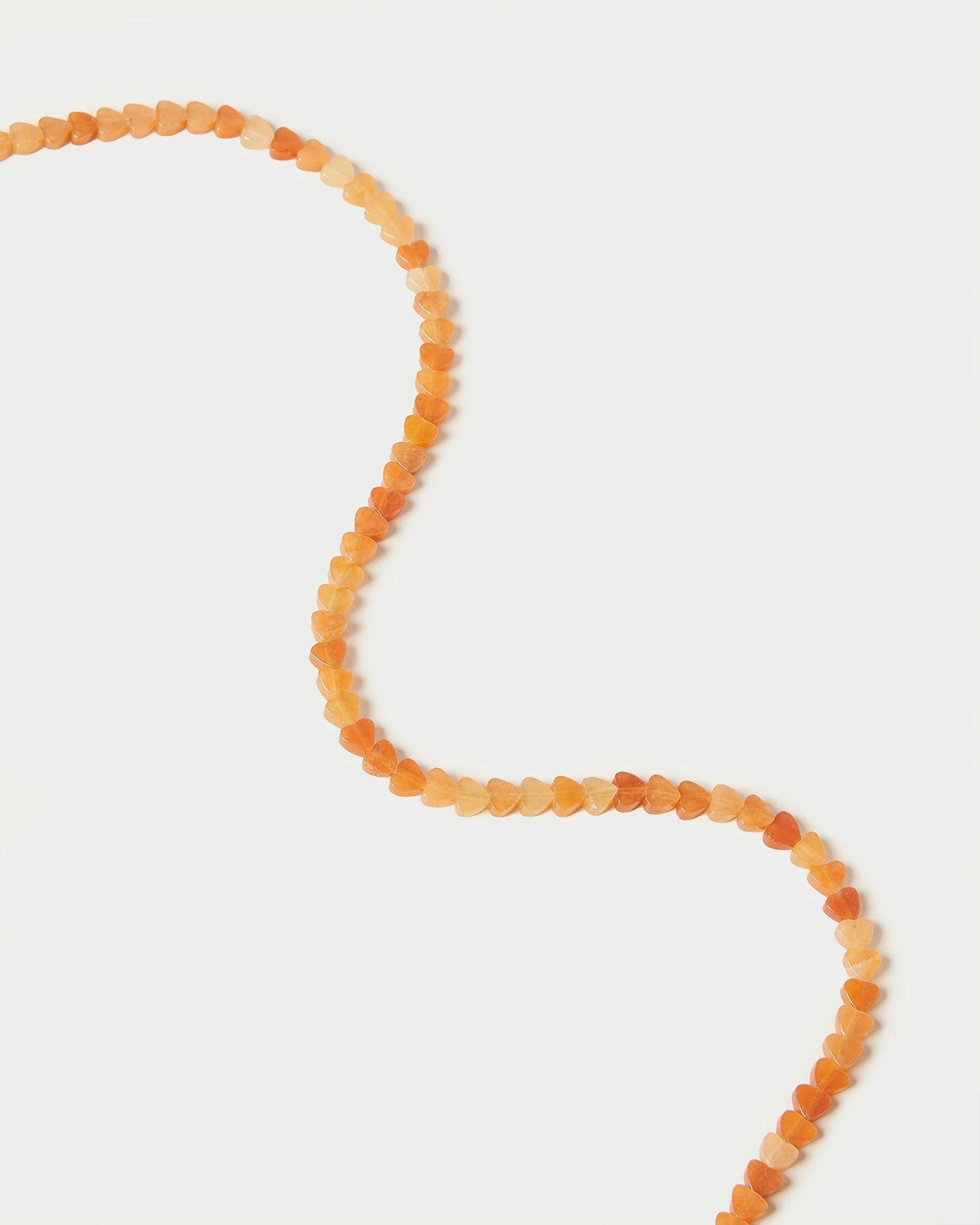 Darby Heart Stone Necklace | Pink - Image 2