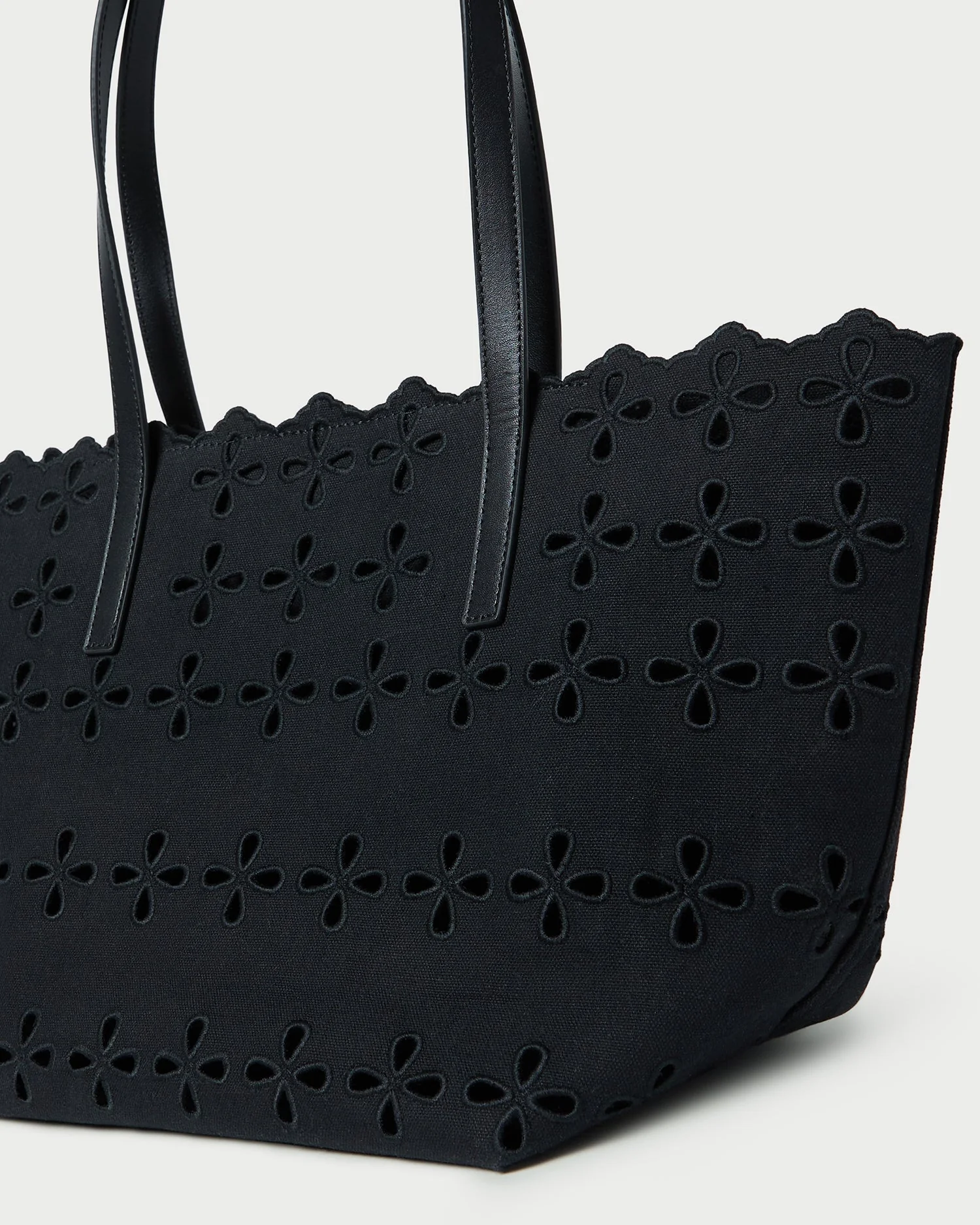 Easton Embroidered Canvas Tote | Black - Image 3