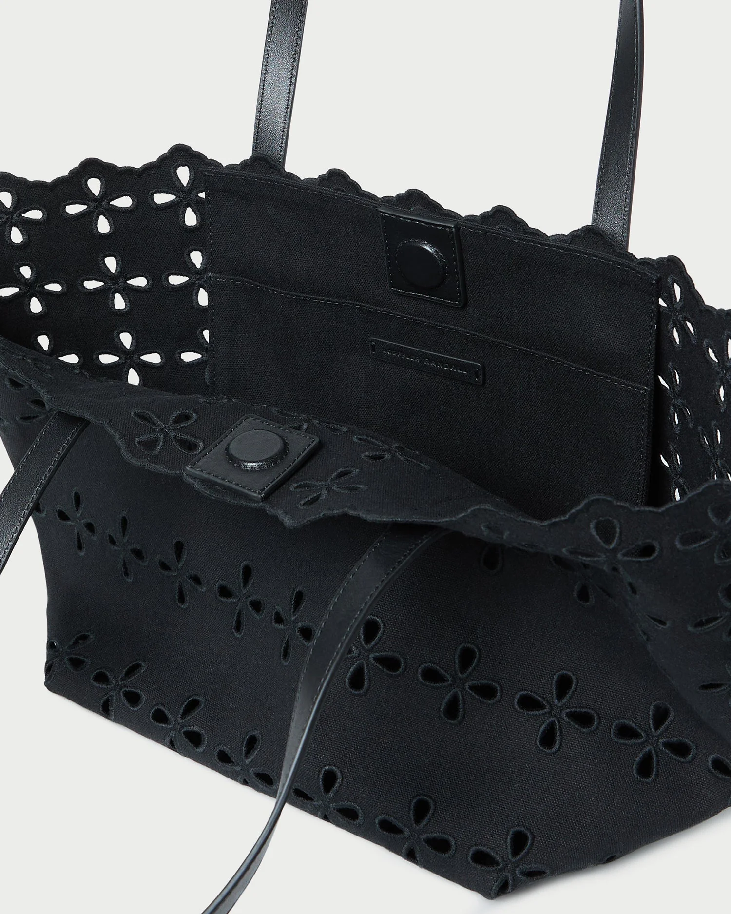 Easton Embroidered Canvas Tote | Black - Image 4