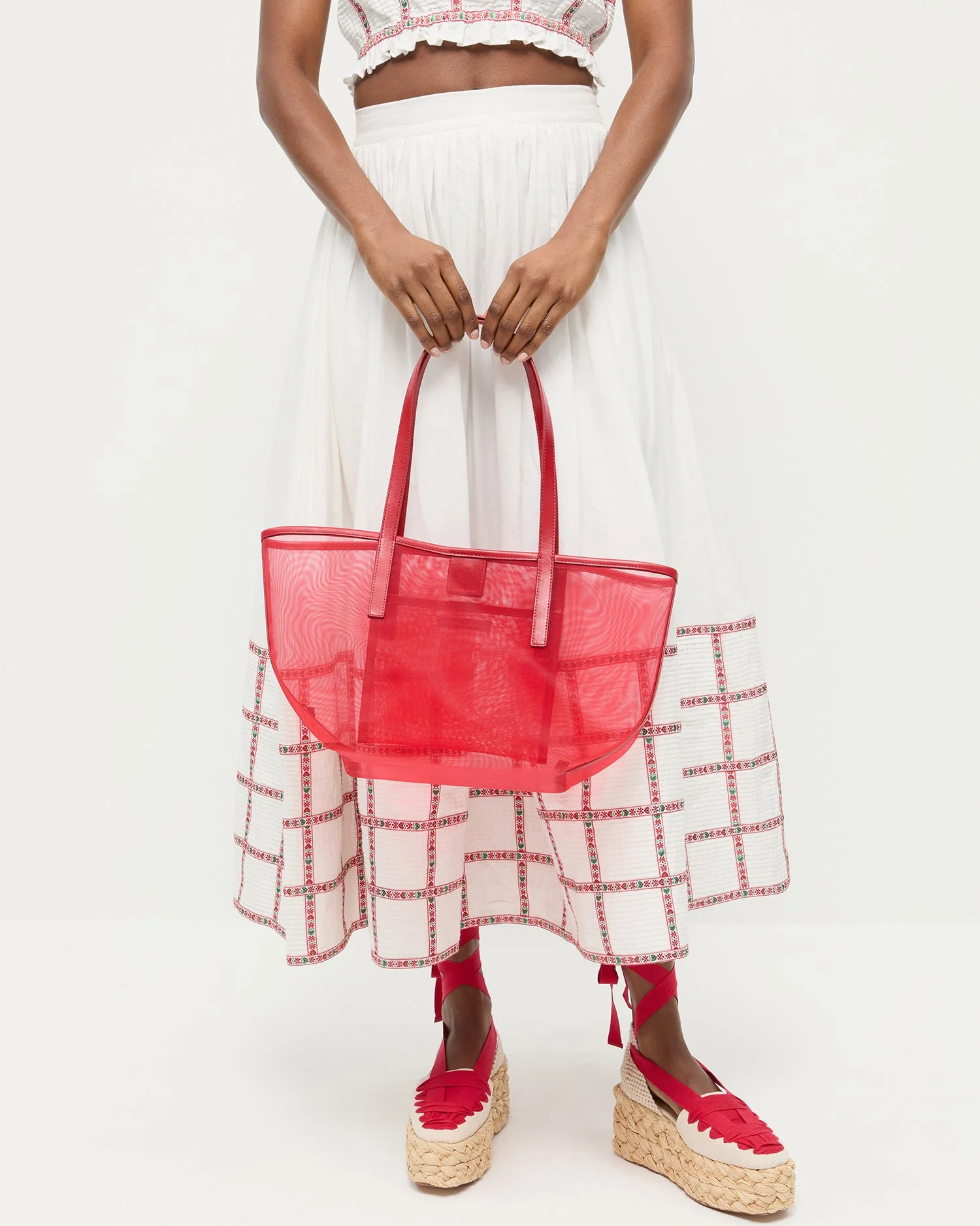 Easton Mesh Tote | Red - Image 5