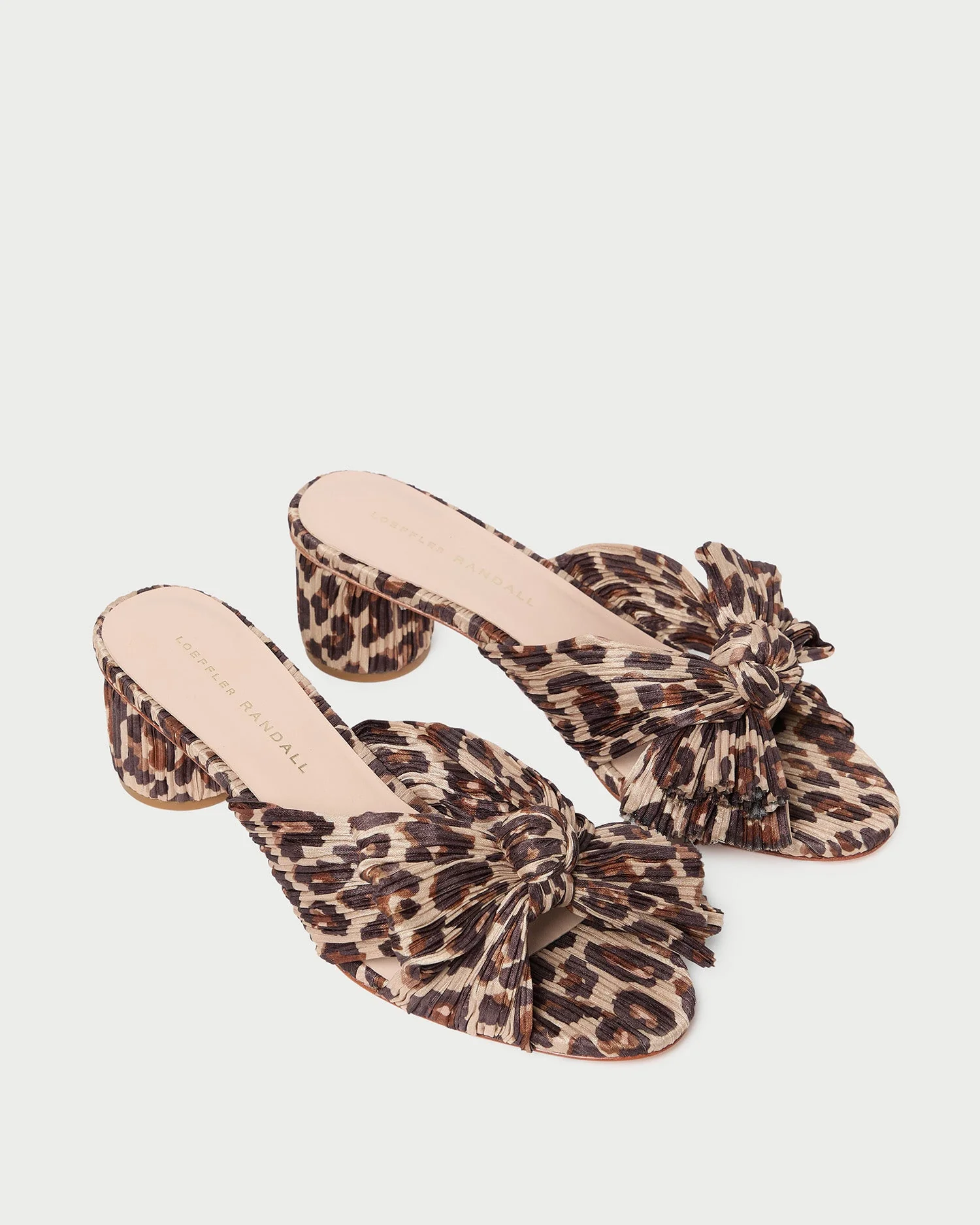 Emilia Pleated Bow Sandal | Leopard - Image 3