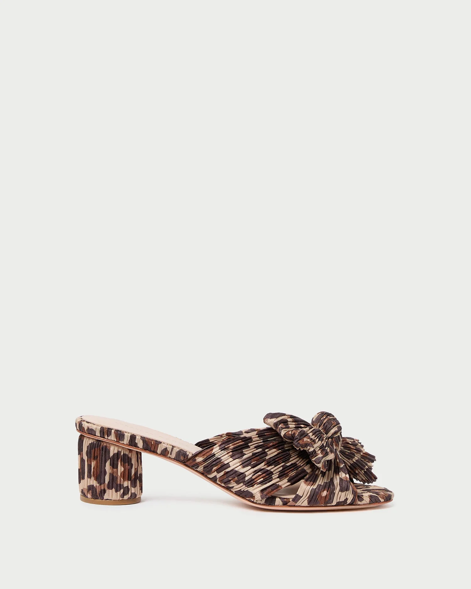 Emilia Pleated Bow Sandal | Leopard - Image 4