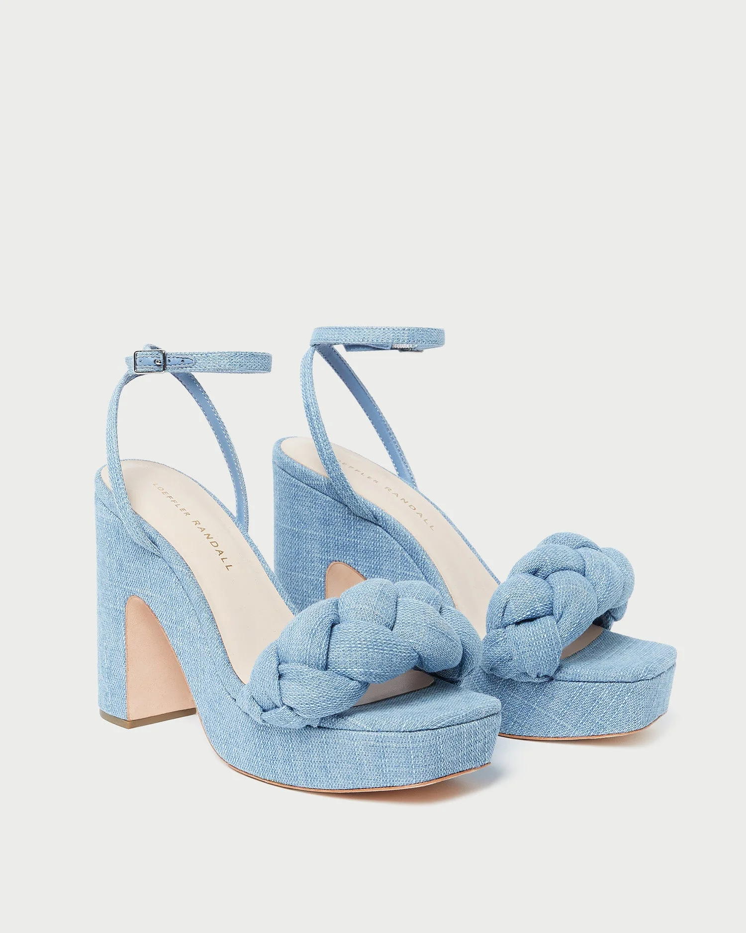 Fae Denim Platform Heel | Blue - Image 3