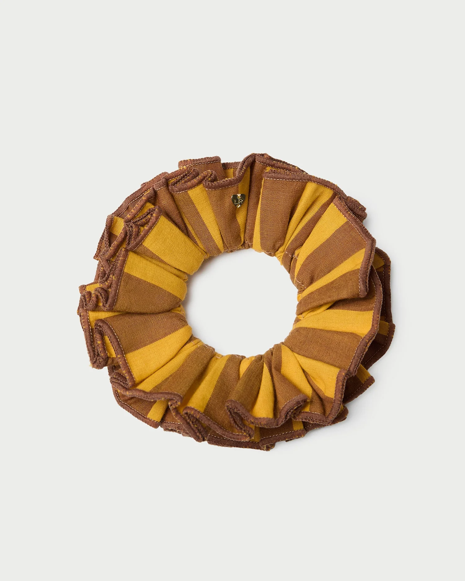 Felice Layered Scrunchie | Yellow/Brown