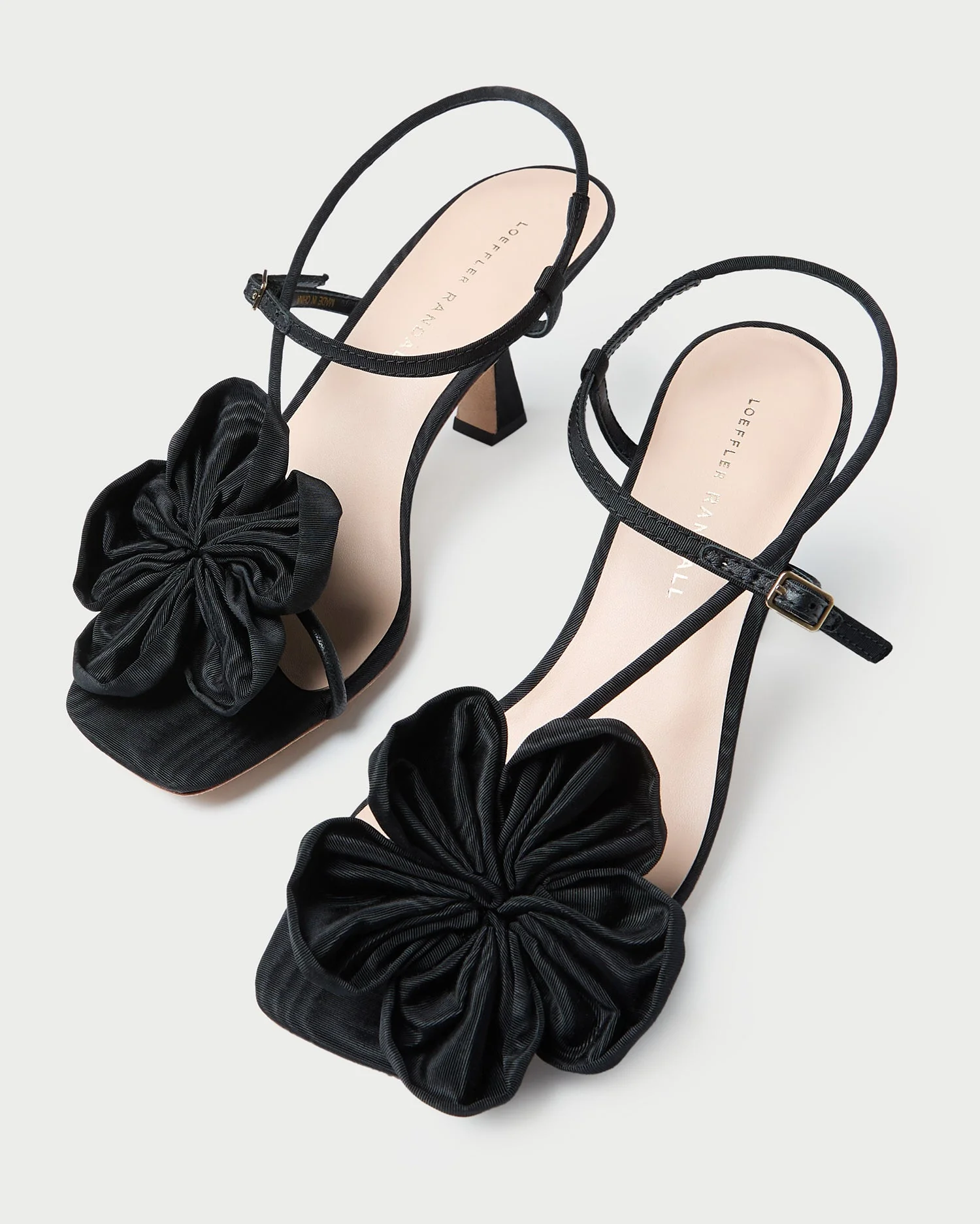 Frank Moire Flower Sandal | Black - Image 3
