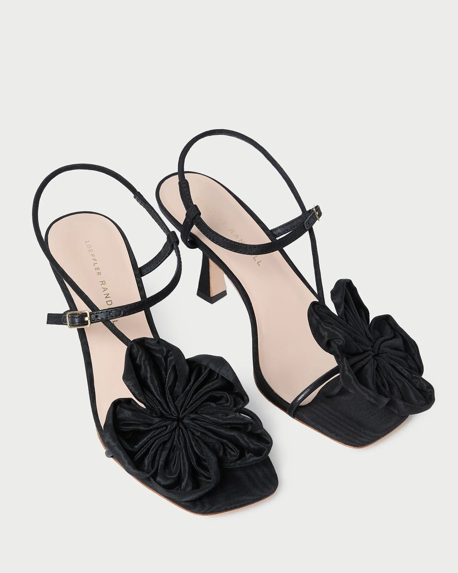 Frank Moire Flower Sandal | Black - Image 4