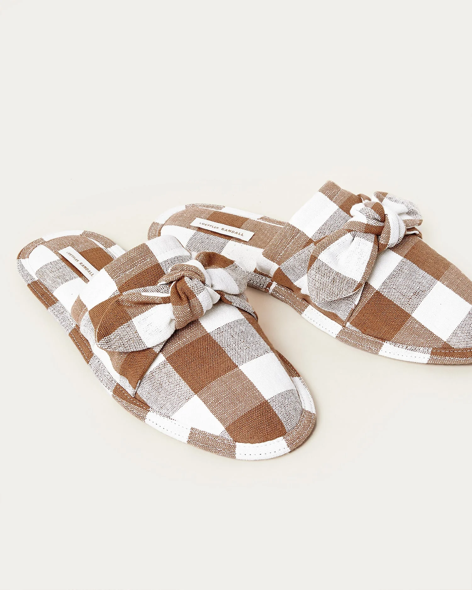 Frannie Gingham Slipper | Brown - Image 3