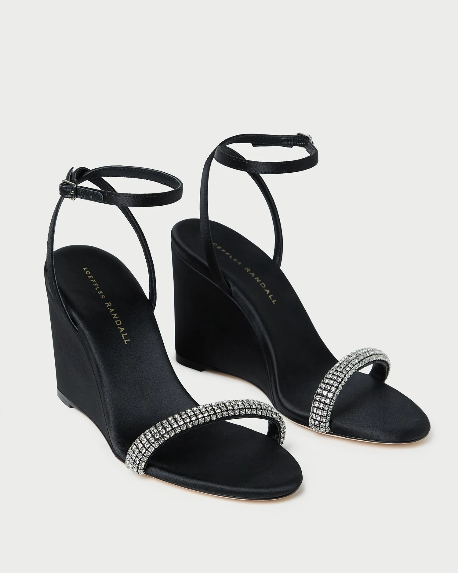 Gavi Wedge | Black/Diamond Satin - Image 3