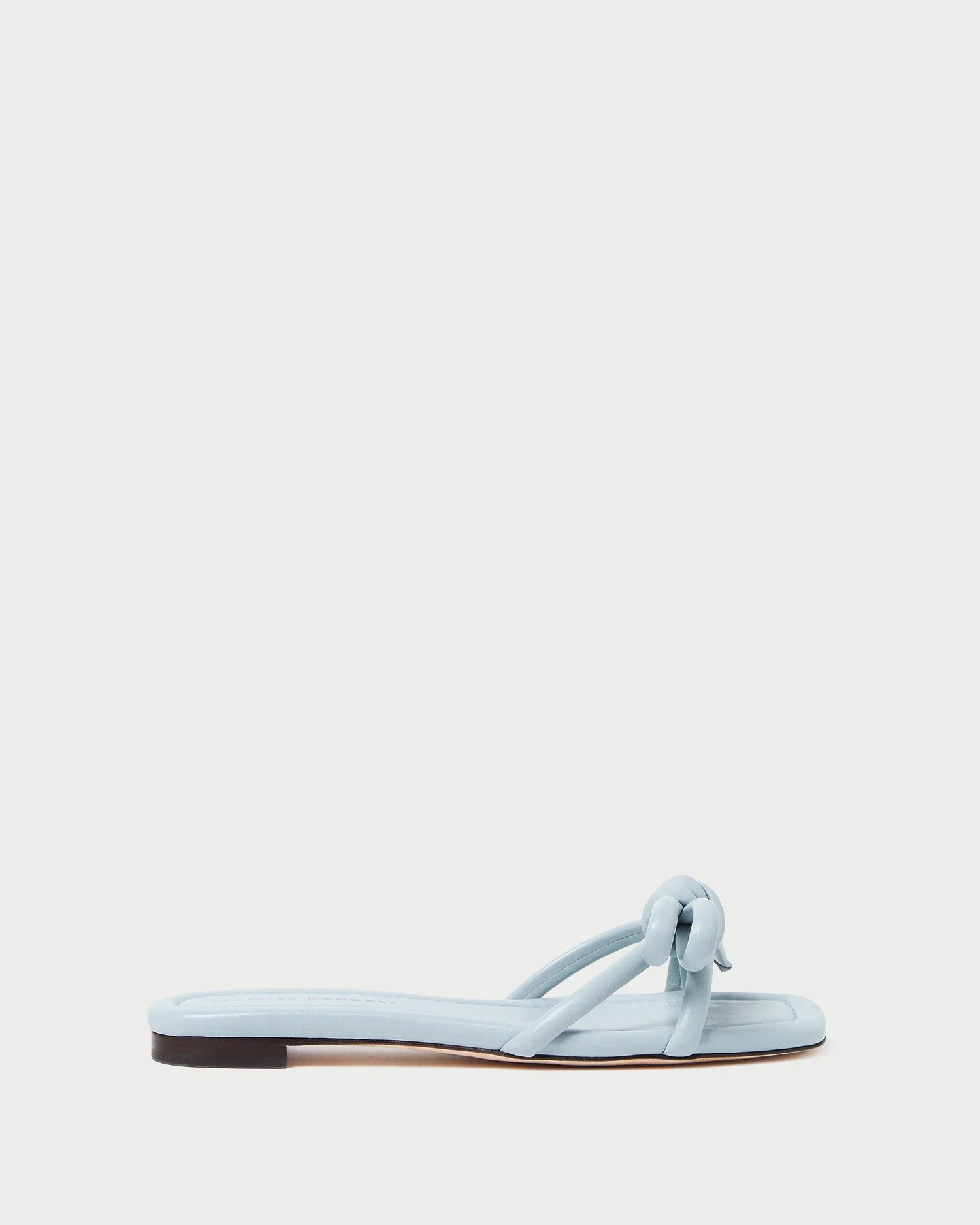 Hadley Leather Bow Sandal | Blue