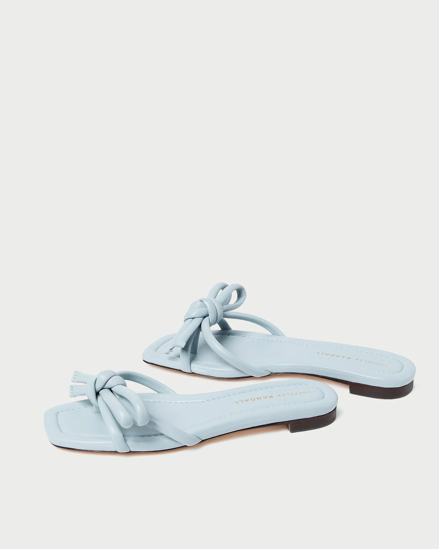 Hadley Leather Bow Sandal | Blue - Image 5