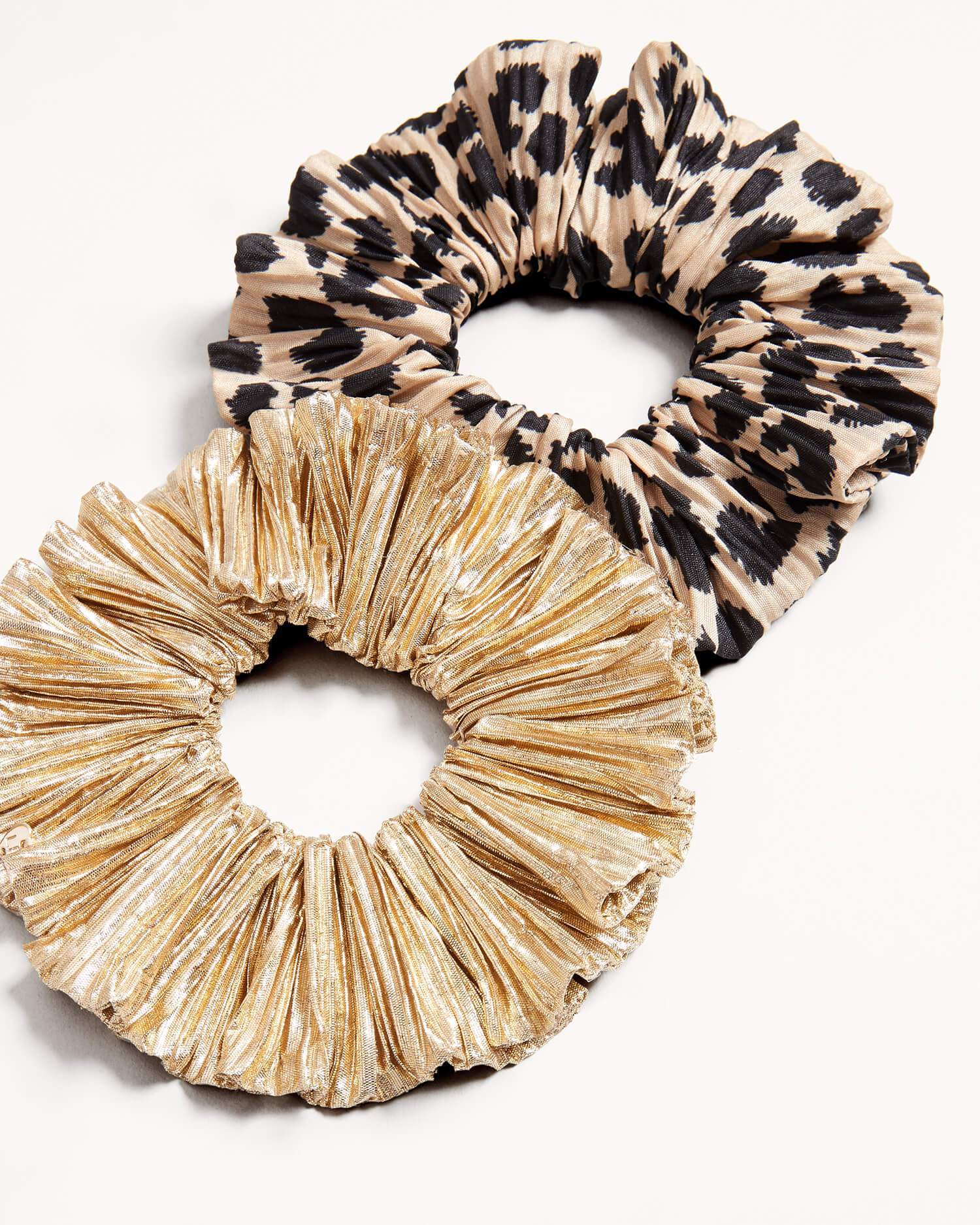 Hailey Scrunchie | Leopard/Gold - Image 4