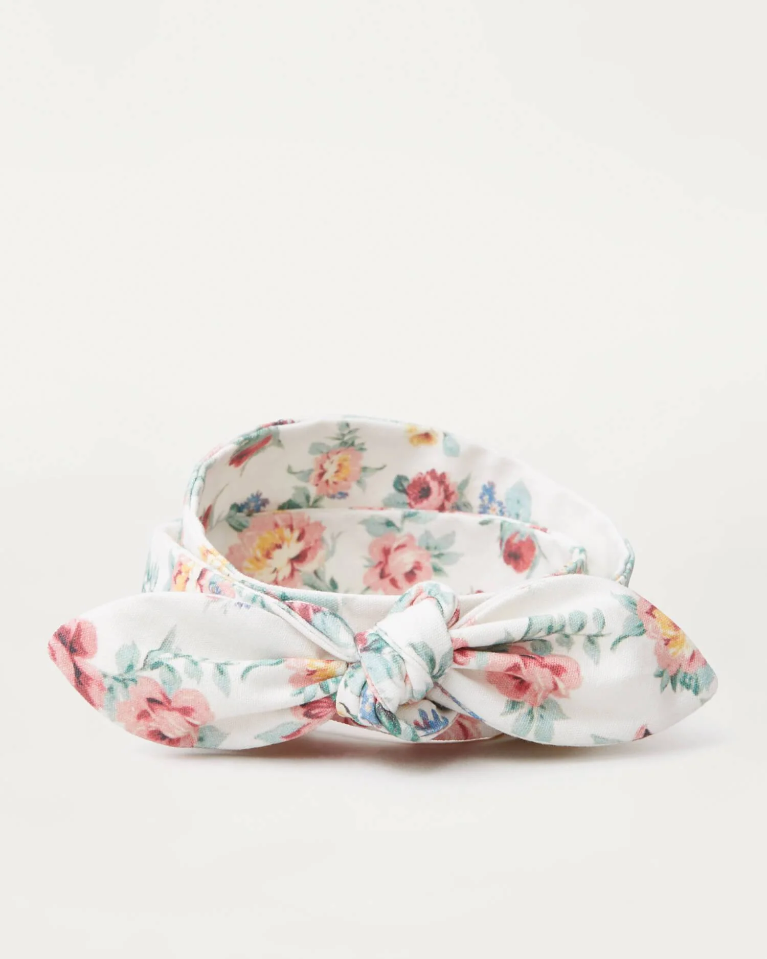 Helena Bow Belt | White Floral